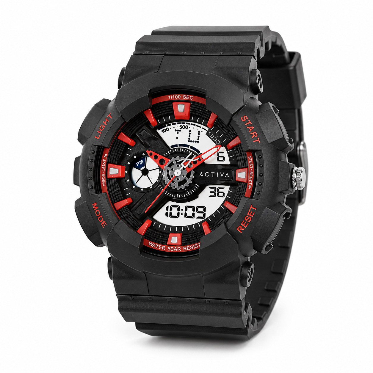 Open Box Activa Pixel X Invicta Digital Men's Watch - 50mm. Black (AIC-ACW498-001)