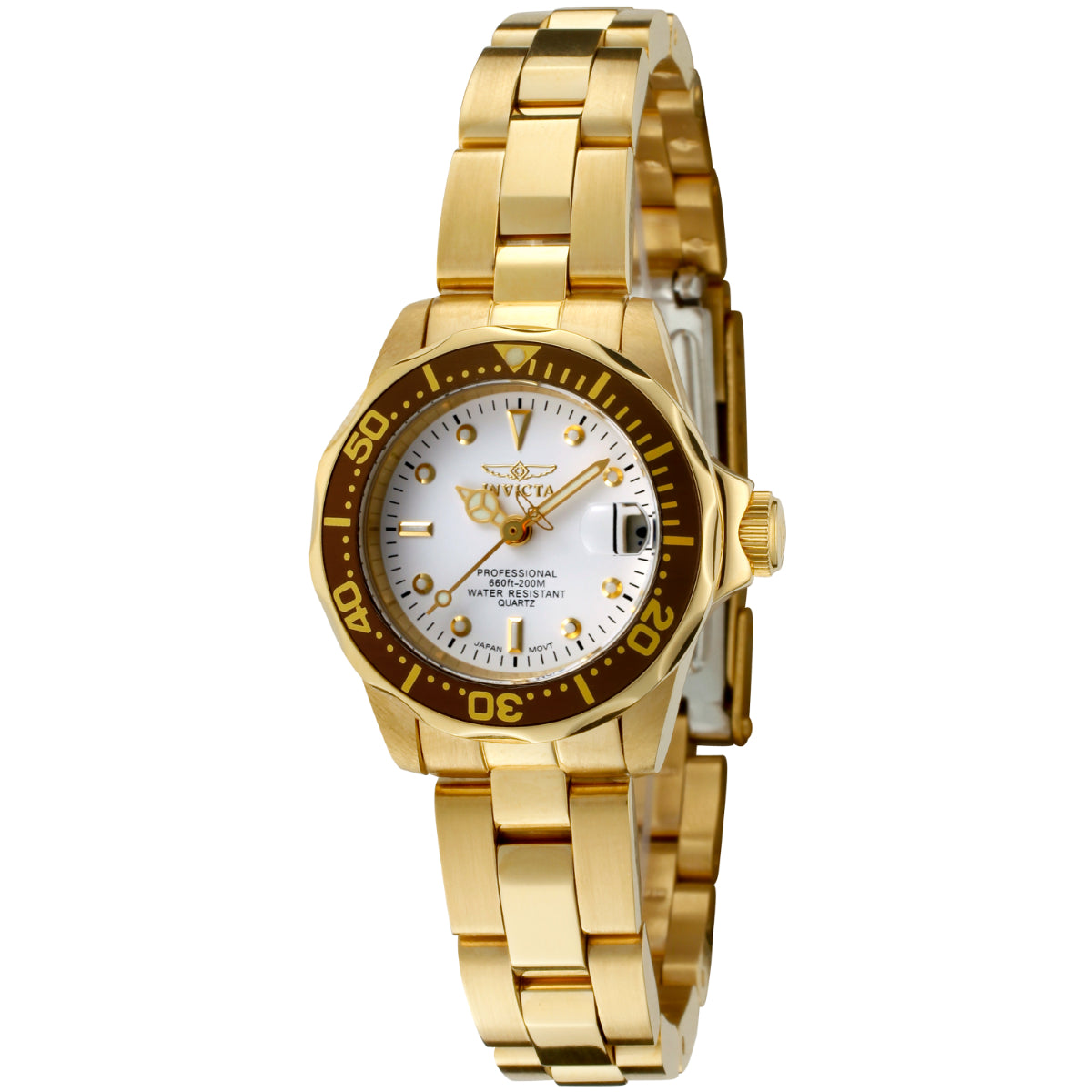 Invicta Pro Diver Auredrift Women's Watch - 24.5mm, Gold (ZG-11444)