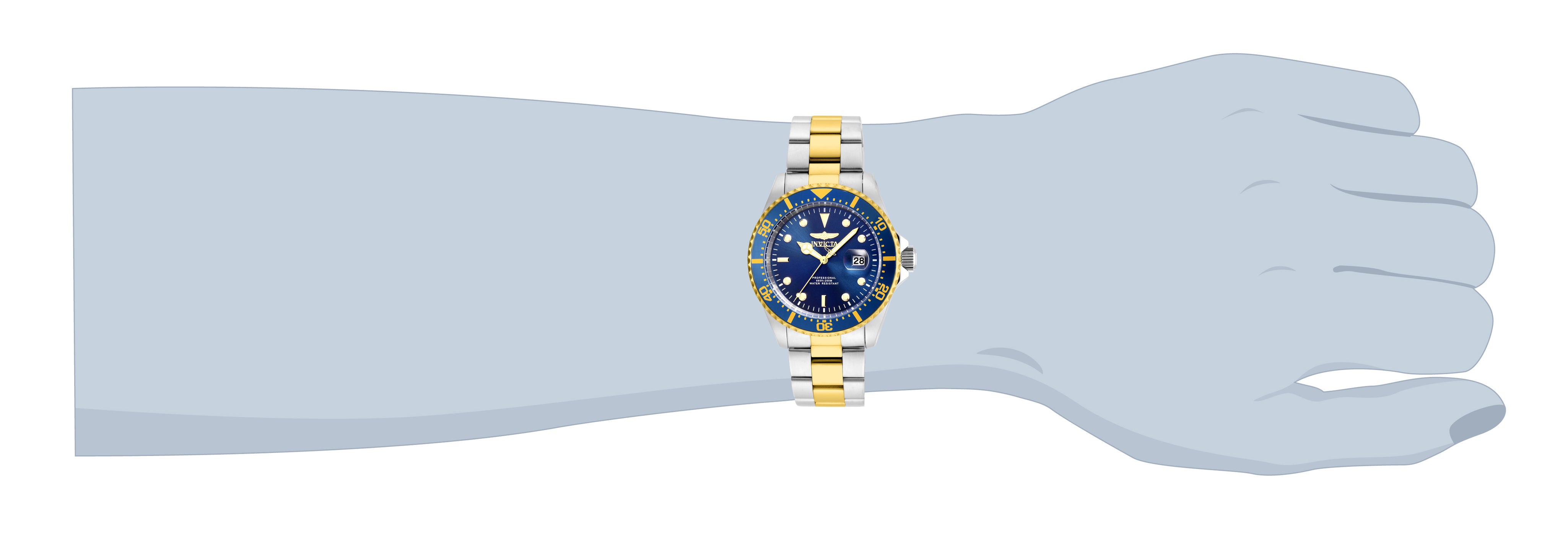 Invicta Pro Diver Men's Watch - 43mm, Steel, Gold (22058)
