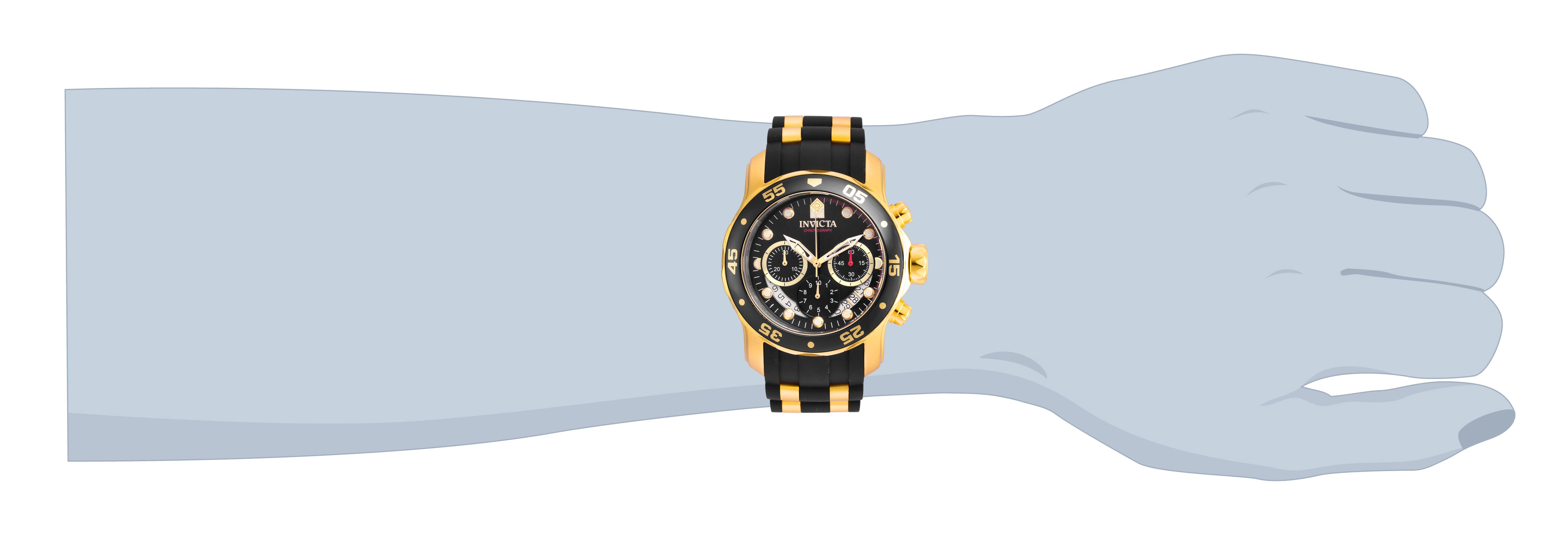 Invicta Pro Diver SCUBA Men's Watch - 48mm. Gold. Black (21928)
