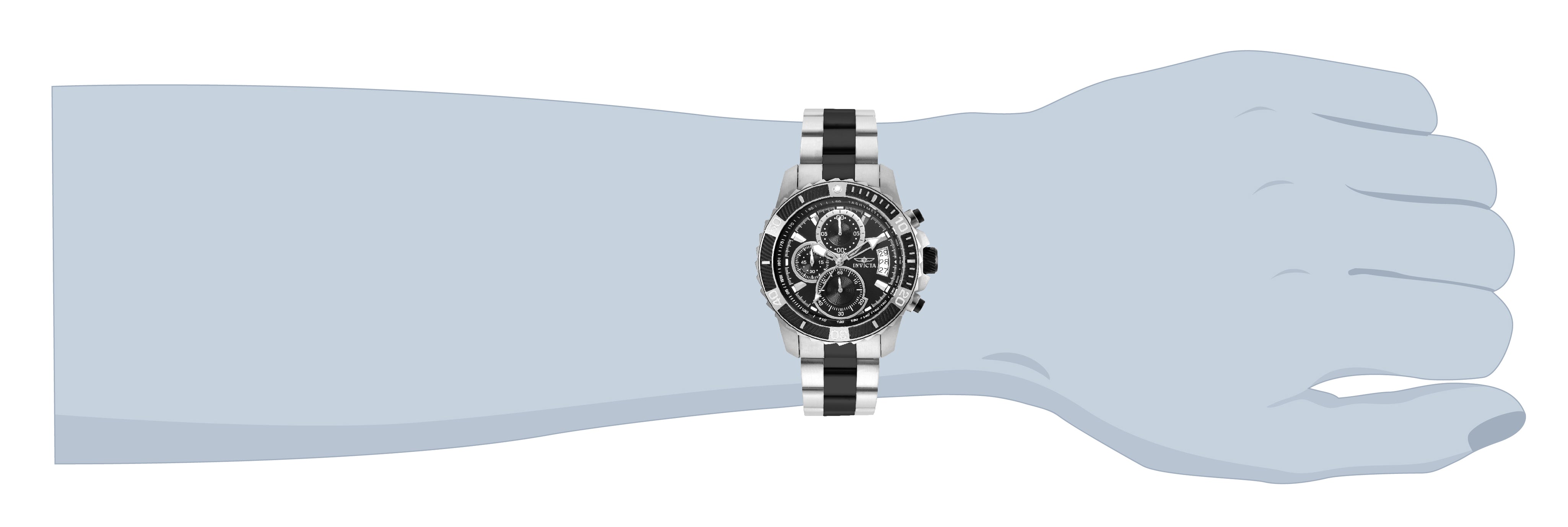 Invicta Pro Diver SCUBA Men's Watch - 45mm. Steel, Black (22416)