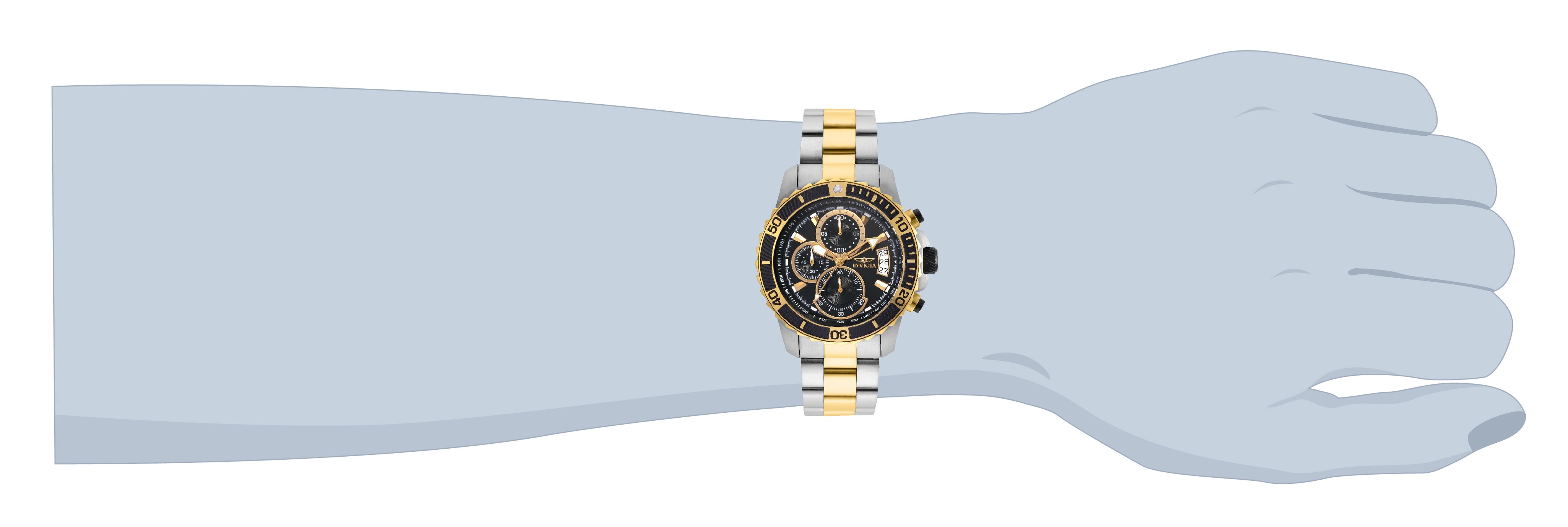 Invicta Pro Diver SCUBA Men's Watch - 45mm. Steel, Gold (22418)