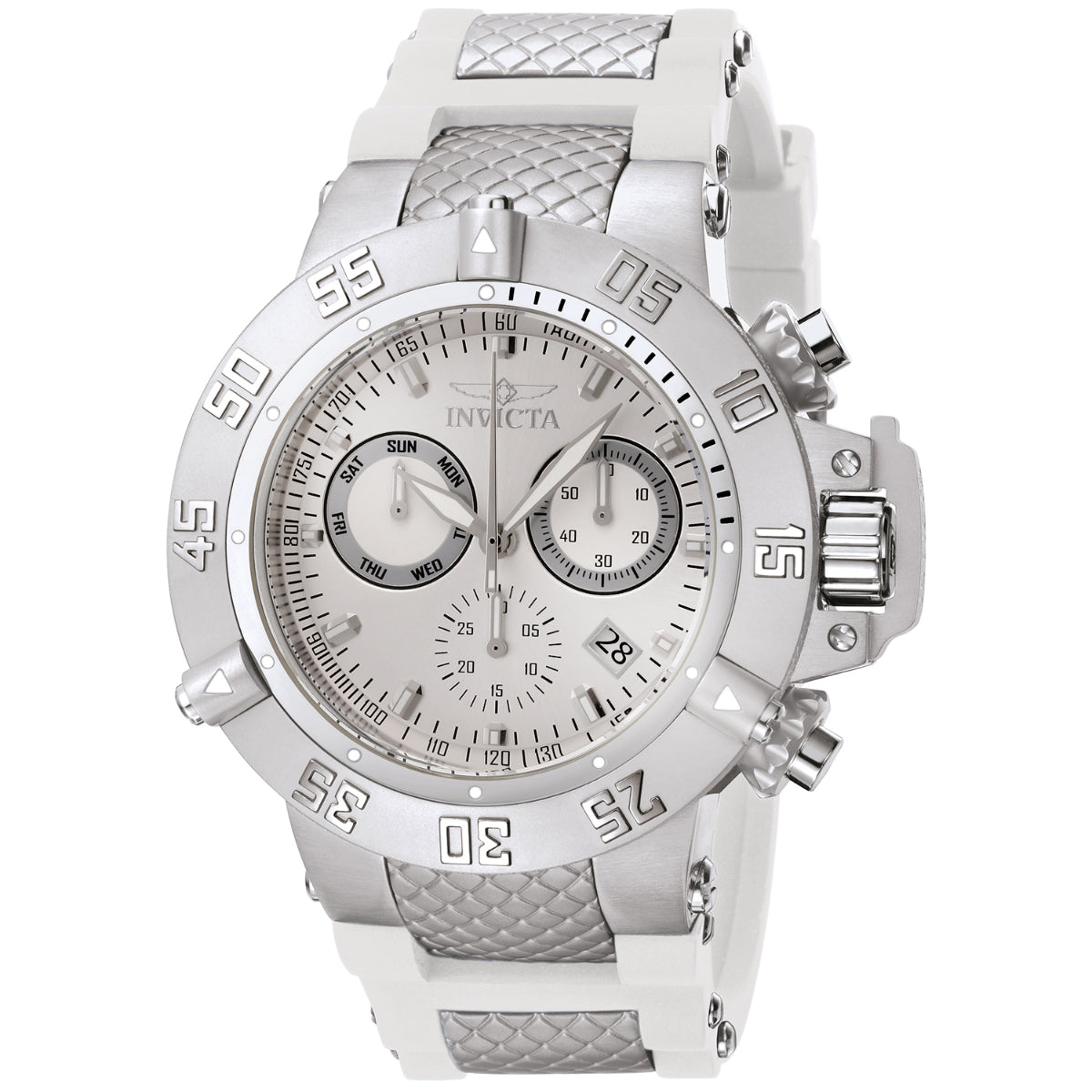Invicta Subaqua Noma III Swiss Ronda Z60 FE Caliber Men's Watch - 50mm, White, Steel (1384)
