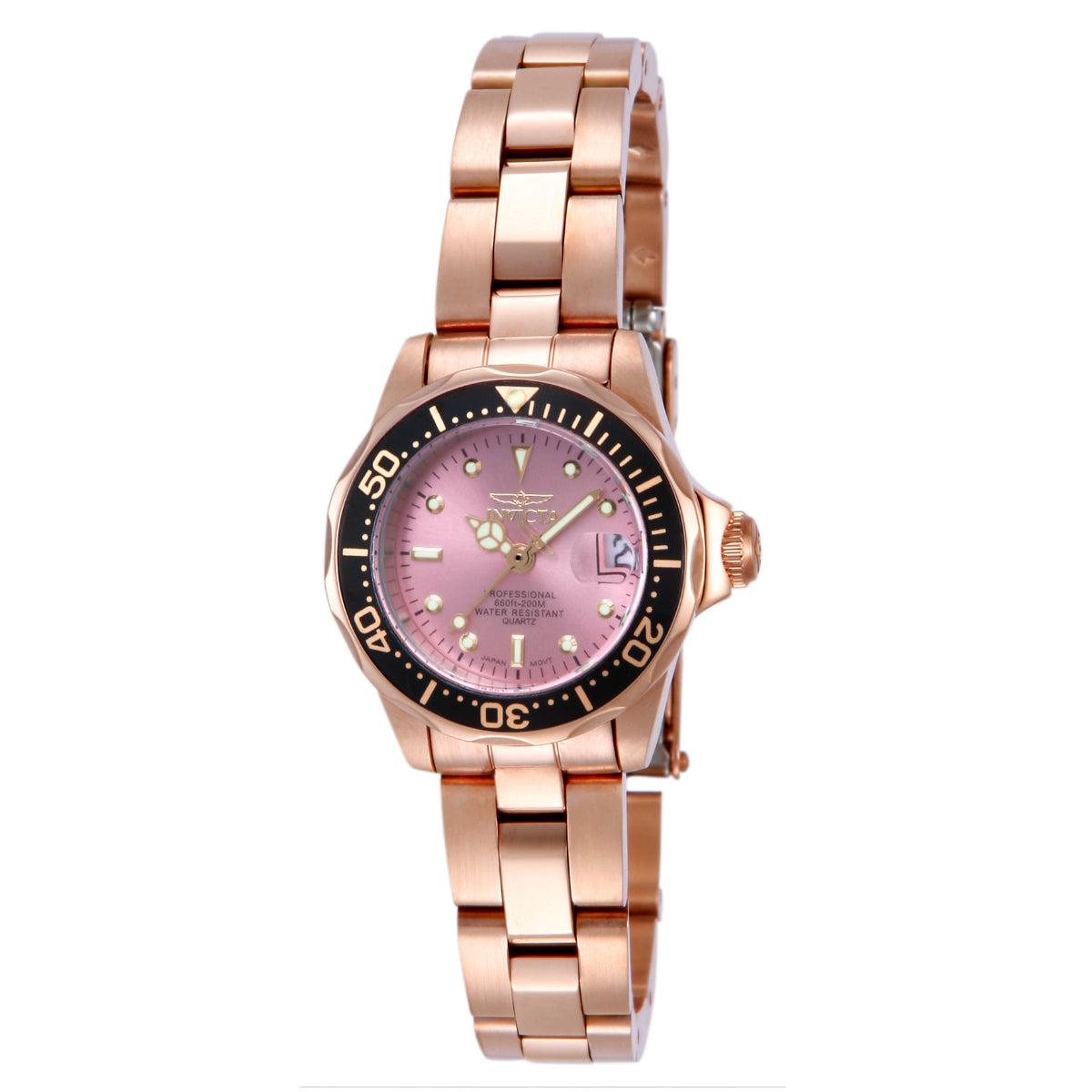 Invicta Pro Diver Auredrift Women's Watch - 24.5mm, Rose Gold (ZG-14100)