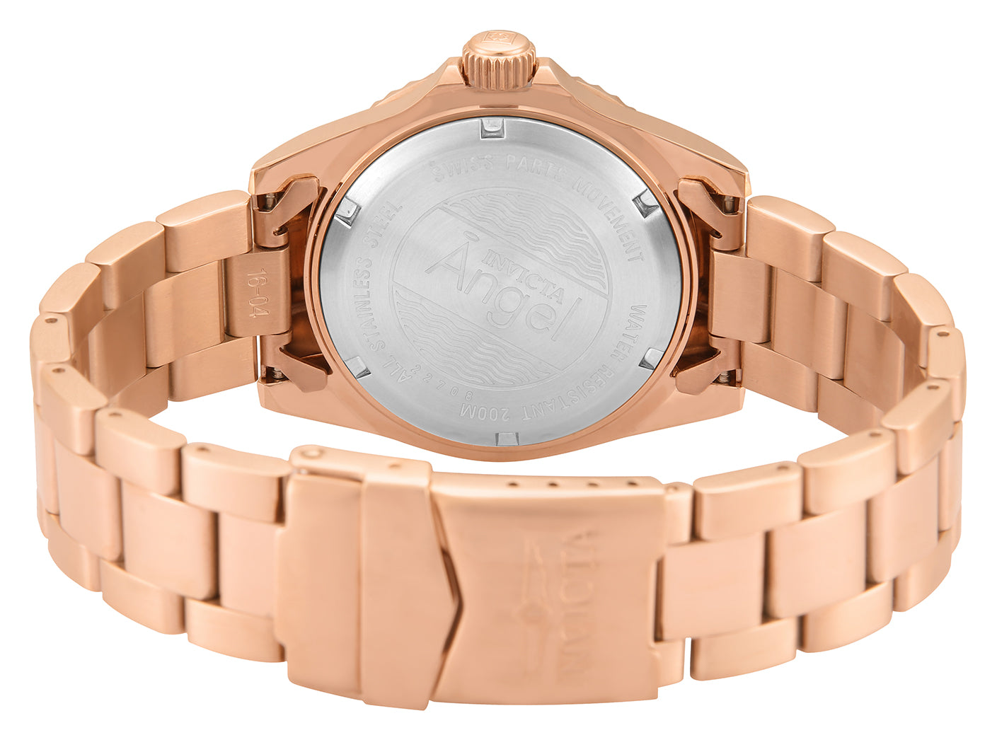 Invicta Angel Aureborne Swiss Ronda 515 Caliber Women's Watch - 40mm, Rose Gold (22708)