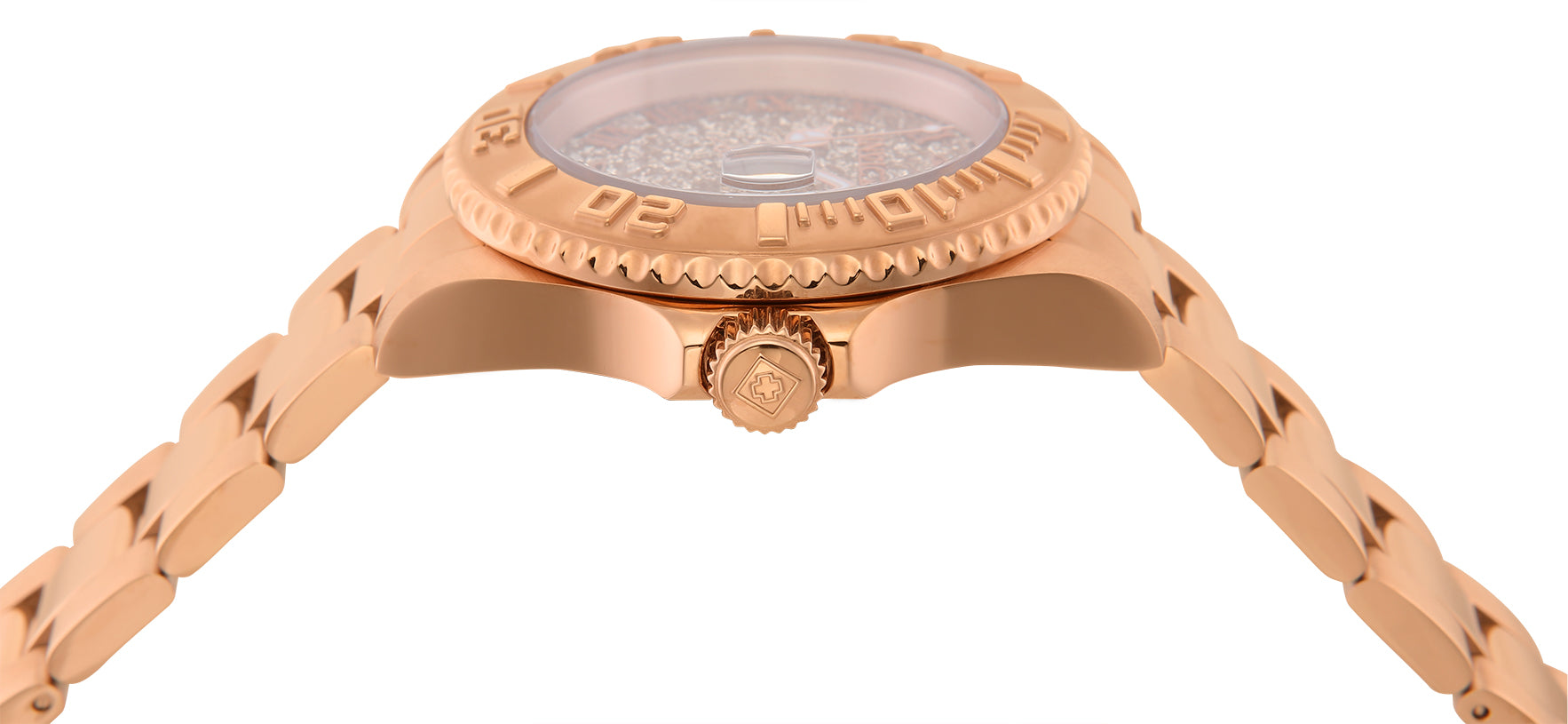 Invicta Angel Aureborne Swiss Ronda 515 Caliber Women's Watch - 40mm, Rose Gold (22708)
