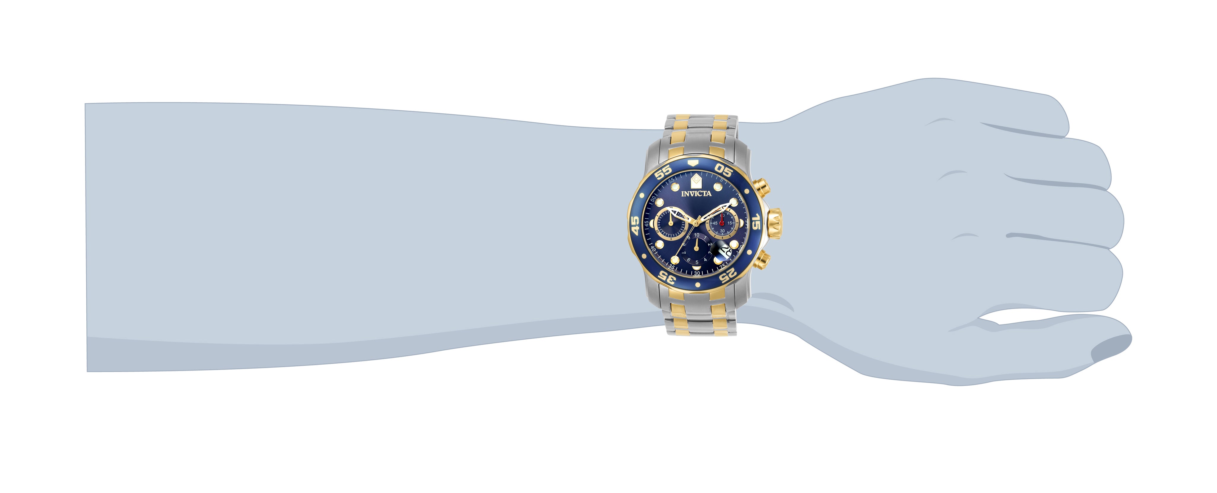 Invicta Pro Diver SCUBA Men's Watch - 48mm. Steel, Gold (0077)