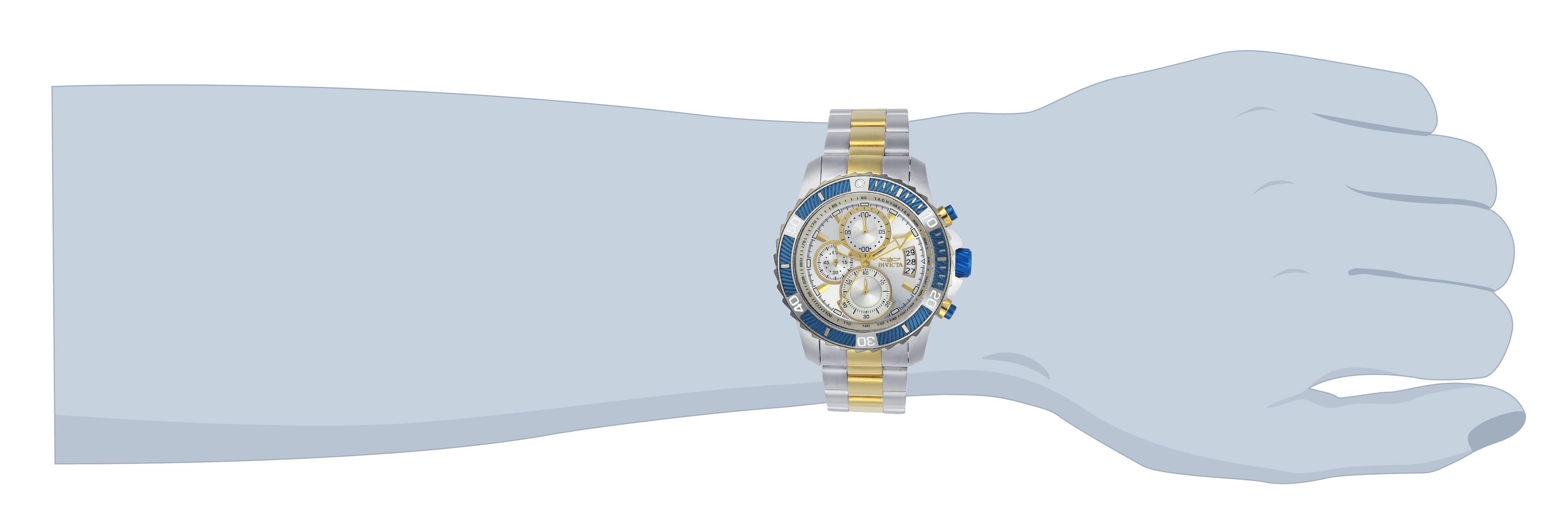 Invicta Pro Diver SCUBA Men's Watch - 45mm. Steel, Gold (23994)