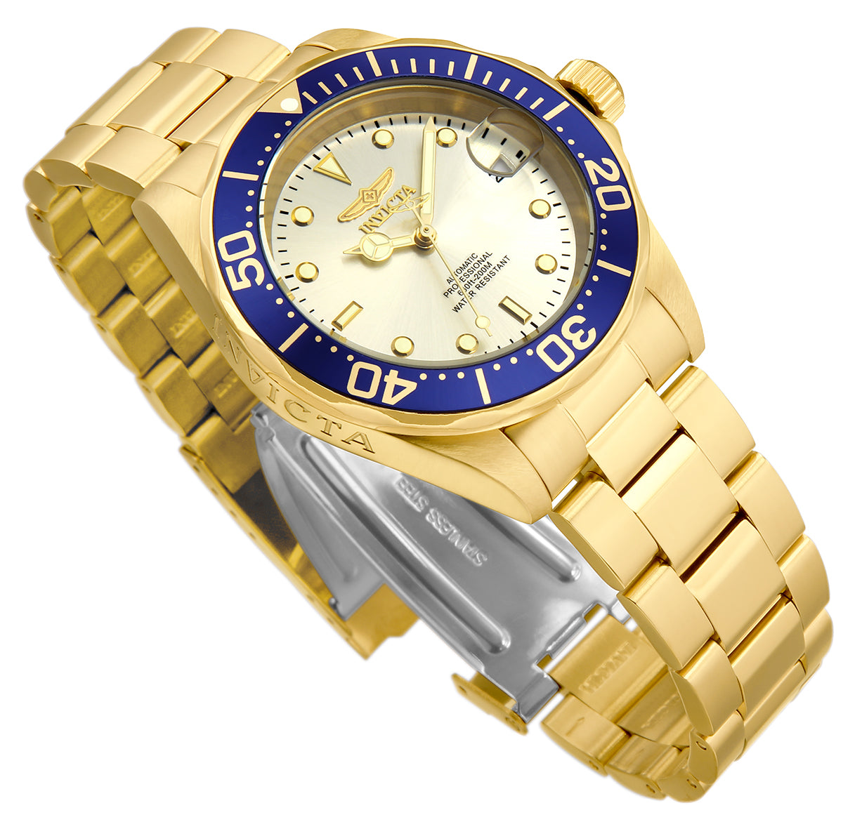 Invicta Pro Diver Calyra Automatic Men's Watch - 40mm. Gold (9743)
