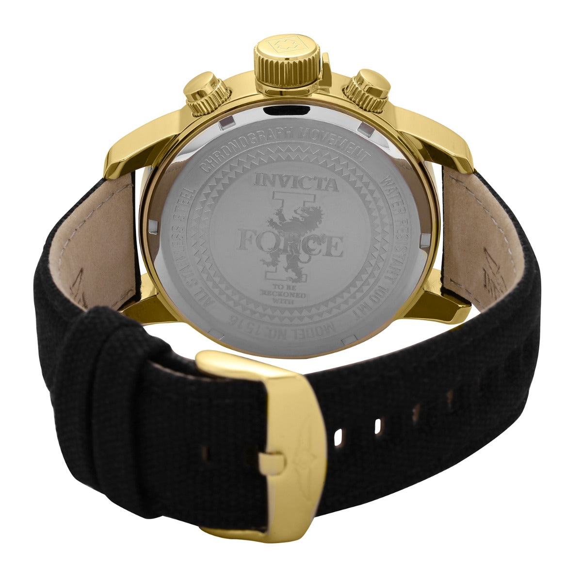 Invicta I-Force Left-Handed Men's Watch - 46mm, Black (1516)