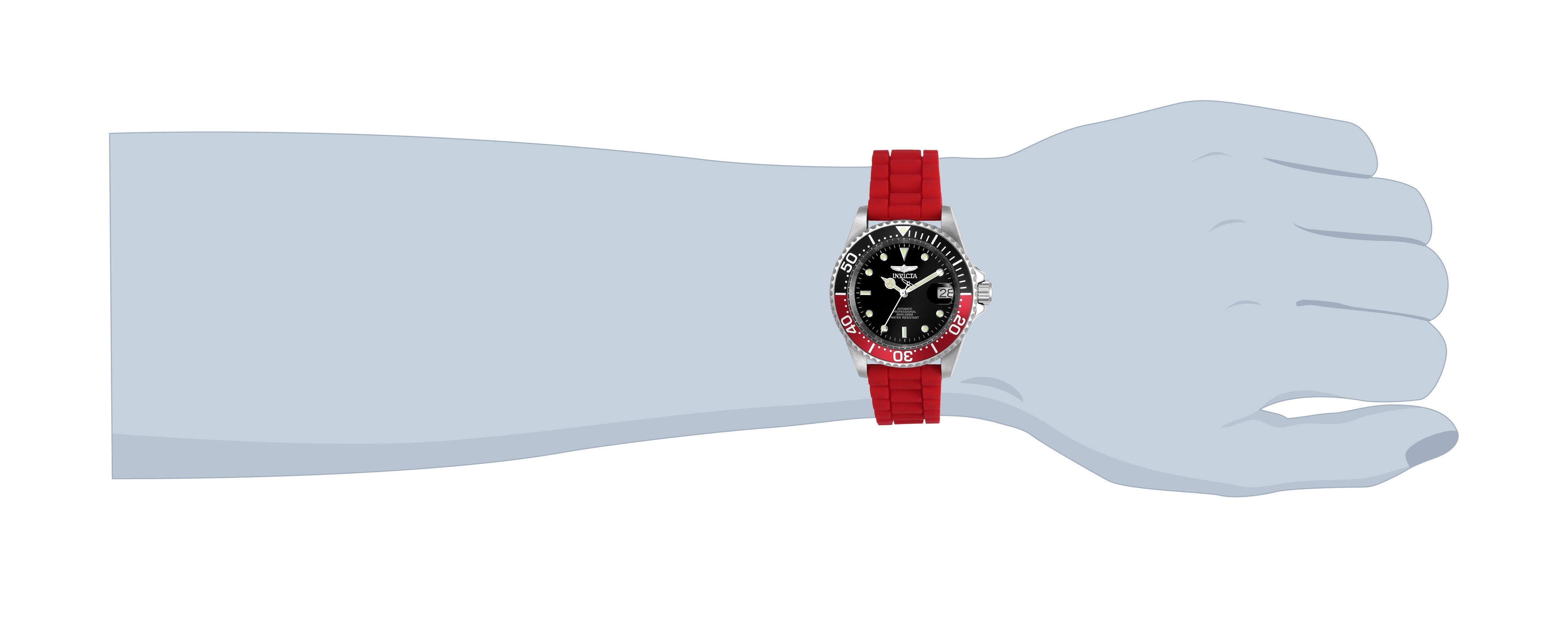 Invicta Pro Diver Automatic Men's Watch - 40mm, Red (23680)