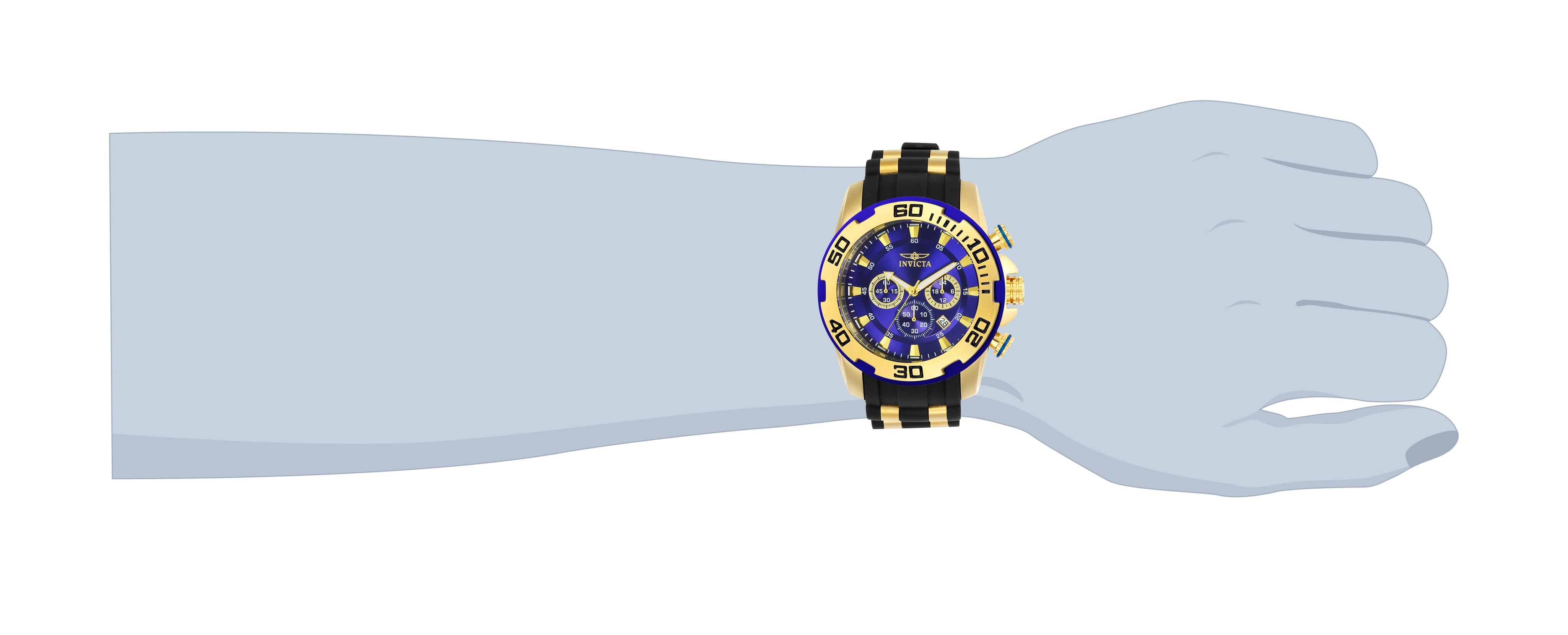 Invicta Pro Diver SCUBA Men's Watch - 50mm, Gold, Black (22313)