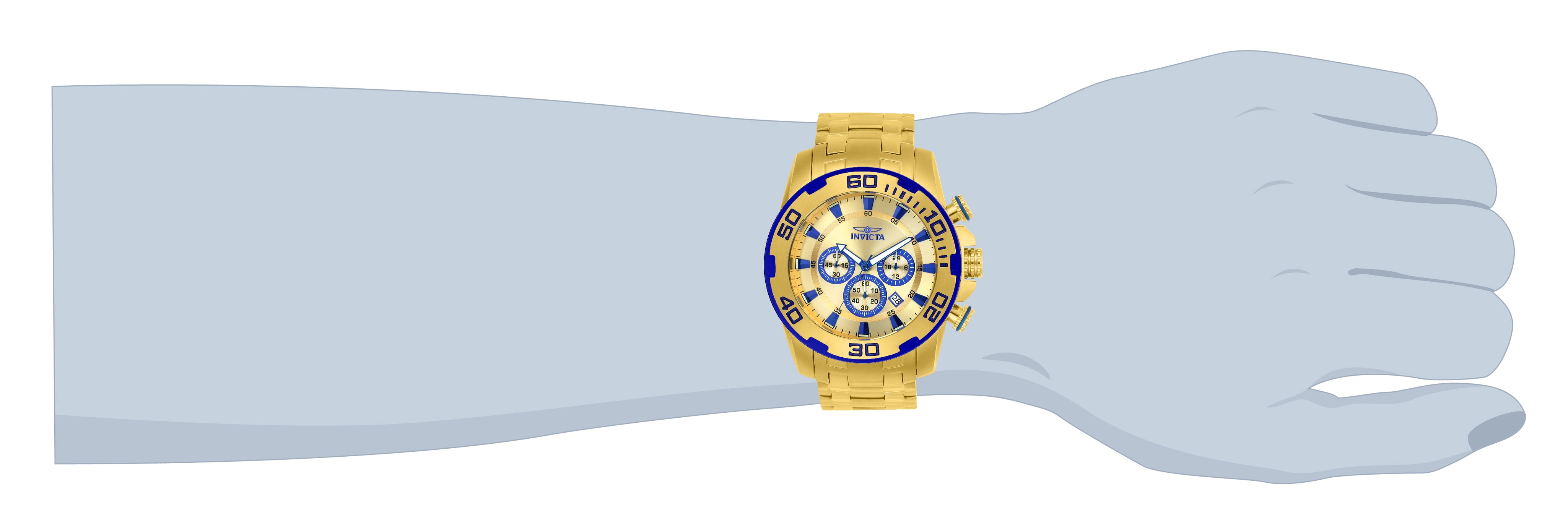Invicta Pro Diver SCUBA Men's Watch - 50mm, Gold (22320)
