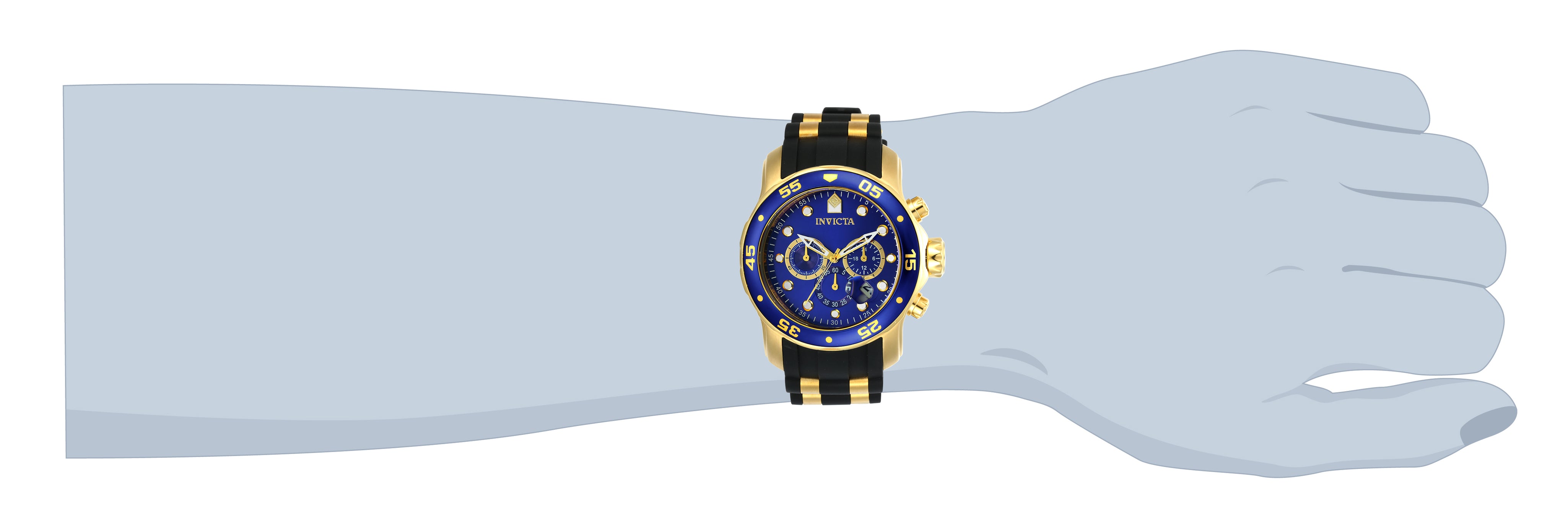 Invicta Pro Diver SCUBA Men's Watch - 48mm, Gold, Black (17882)