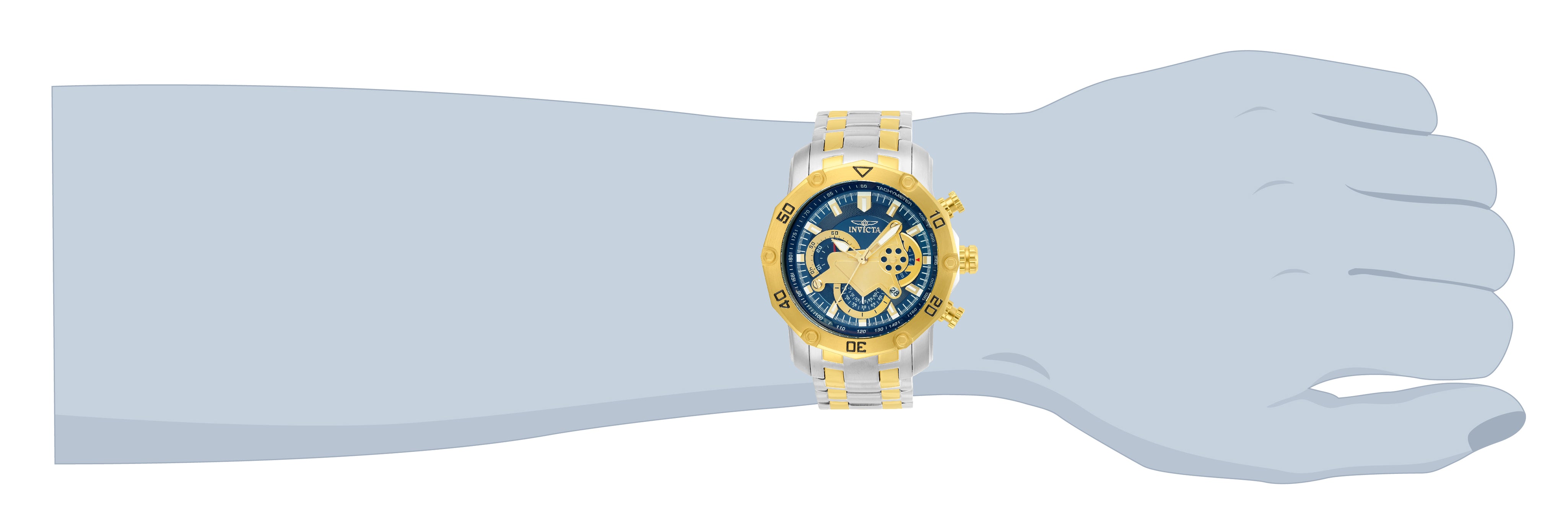 Invicta Pro Diver SCUBA Men's Watch - 50mm, Steel, Gold (22762)