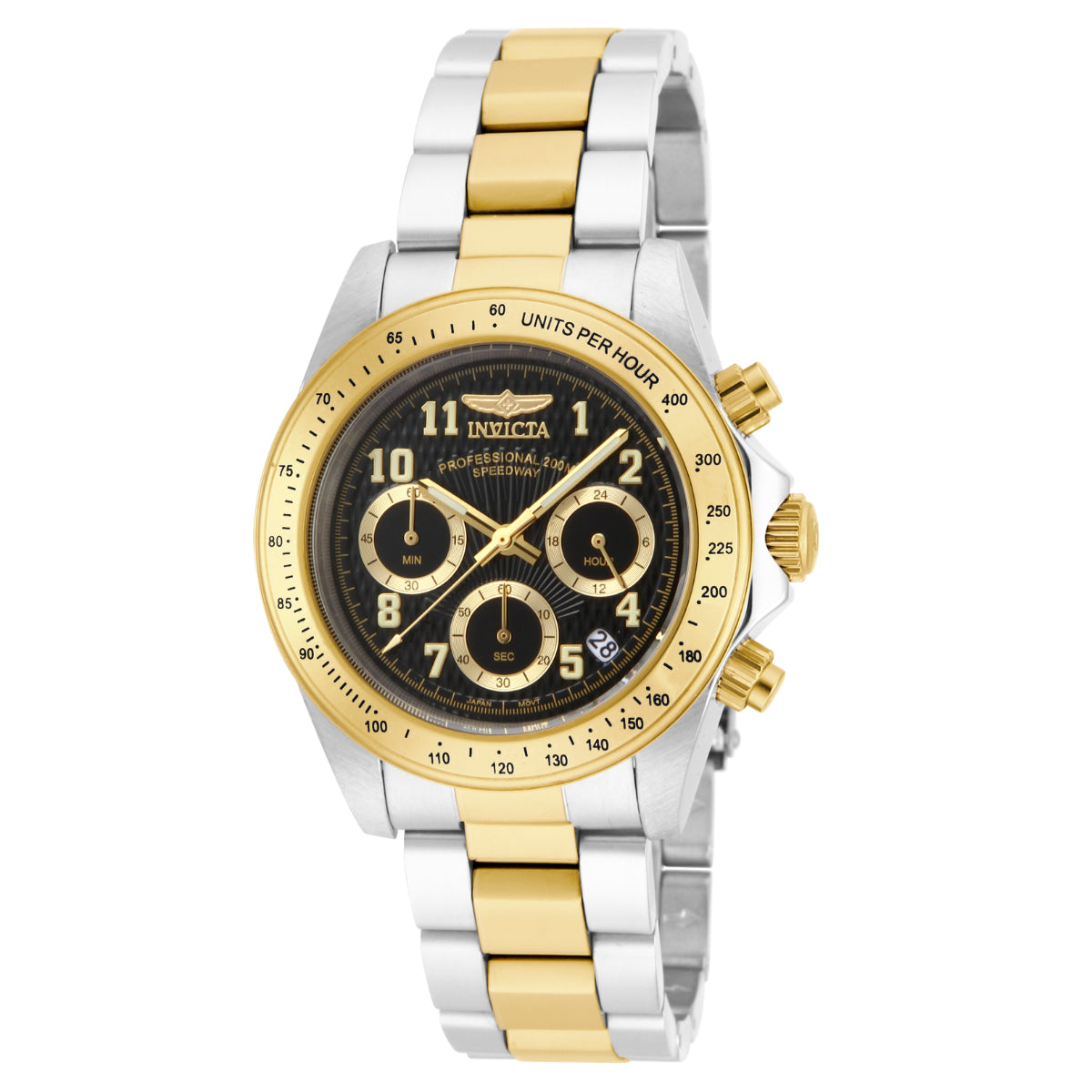 Open Box Invicta Speedway Torvane Men's Watch - 39.5mm, Steel, Gold (AIC-17027)