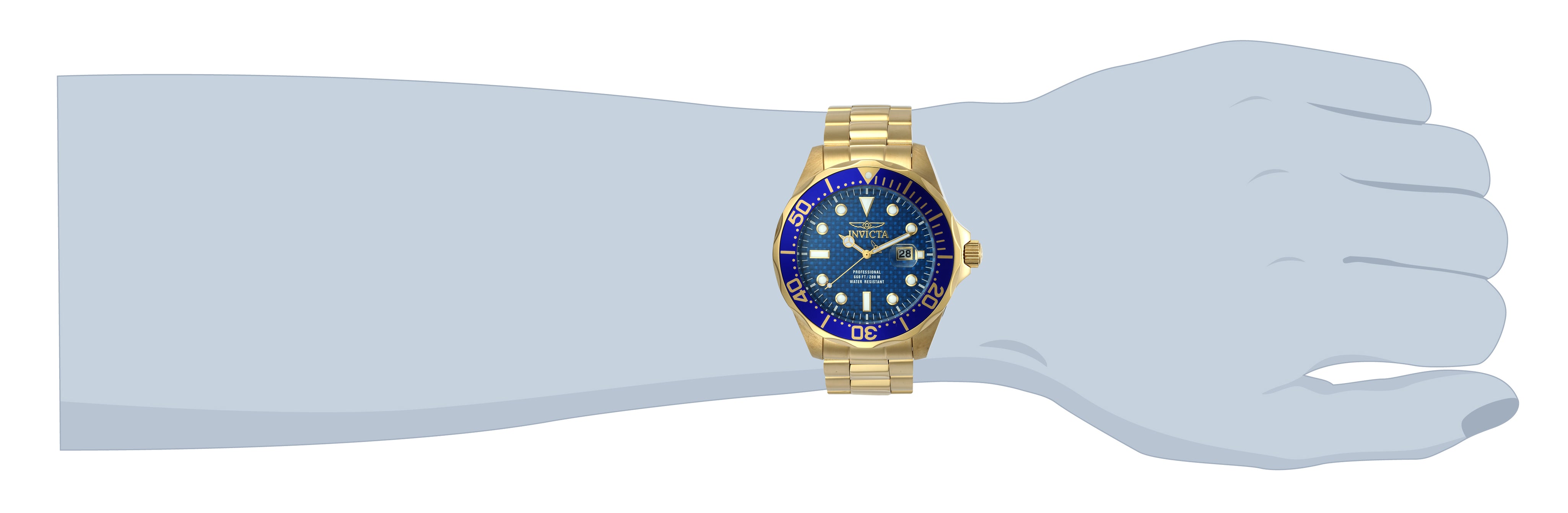 Invicta Grand Diver Men's Watch - 47mm. Gold (14357)