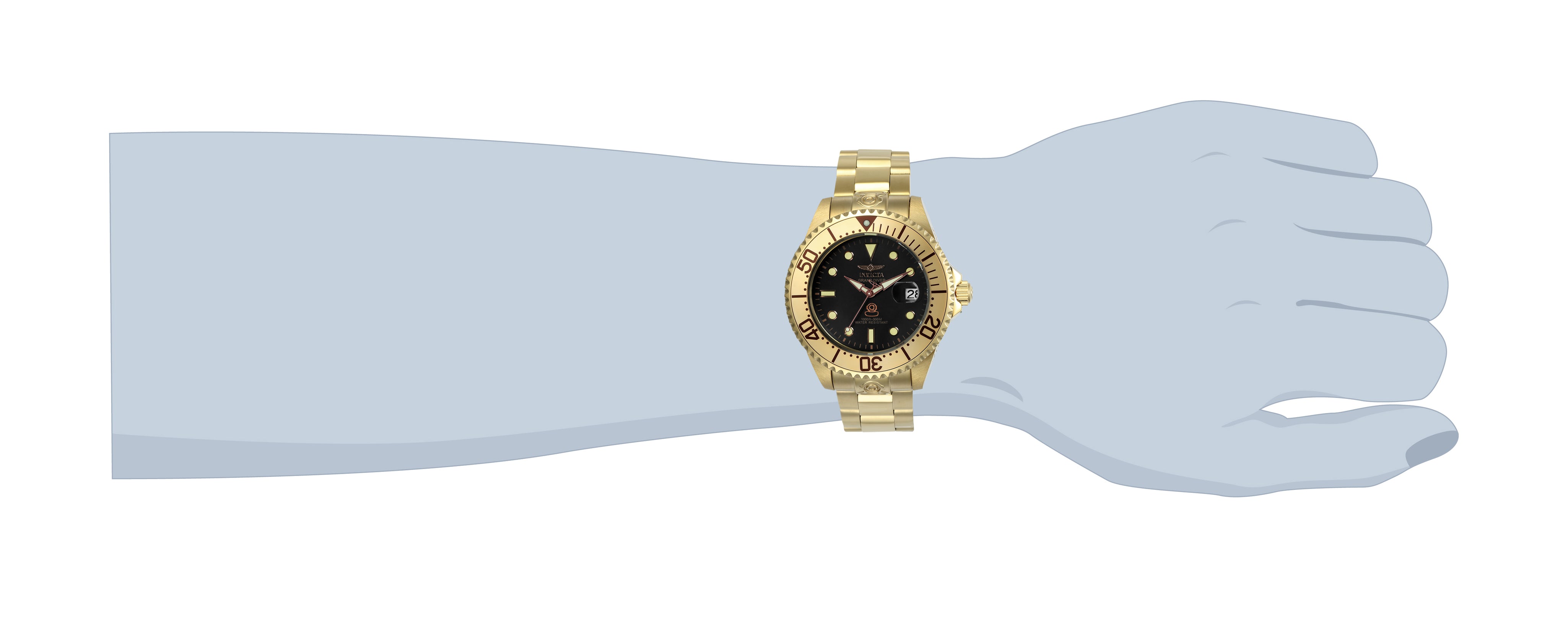 Invicta Grand Diver Navalia Automatic Men's Watch - 47mm, Gold (24766)