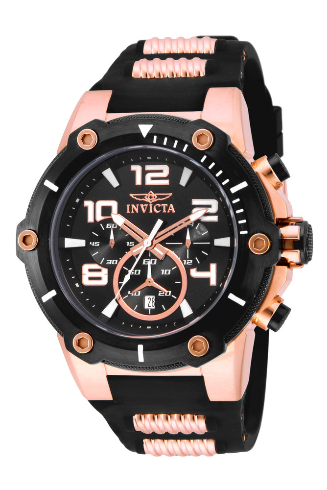 Open Box Invicta Speedway Men's Watch - 51.5mm, Rose Gold, Black (AIC-17201)