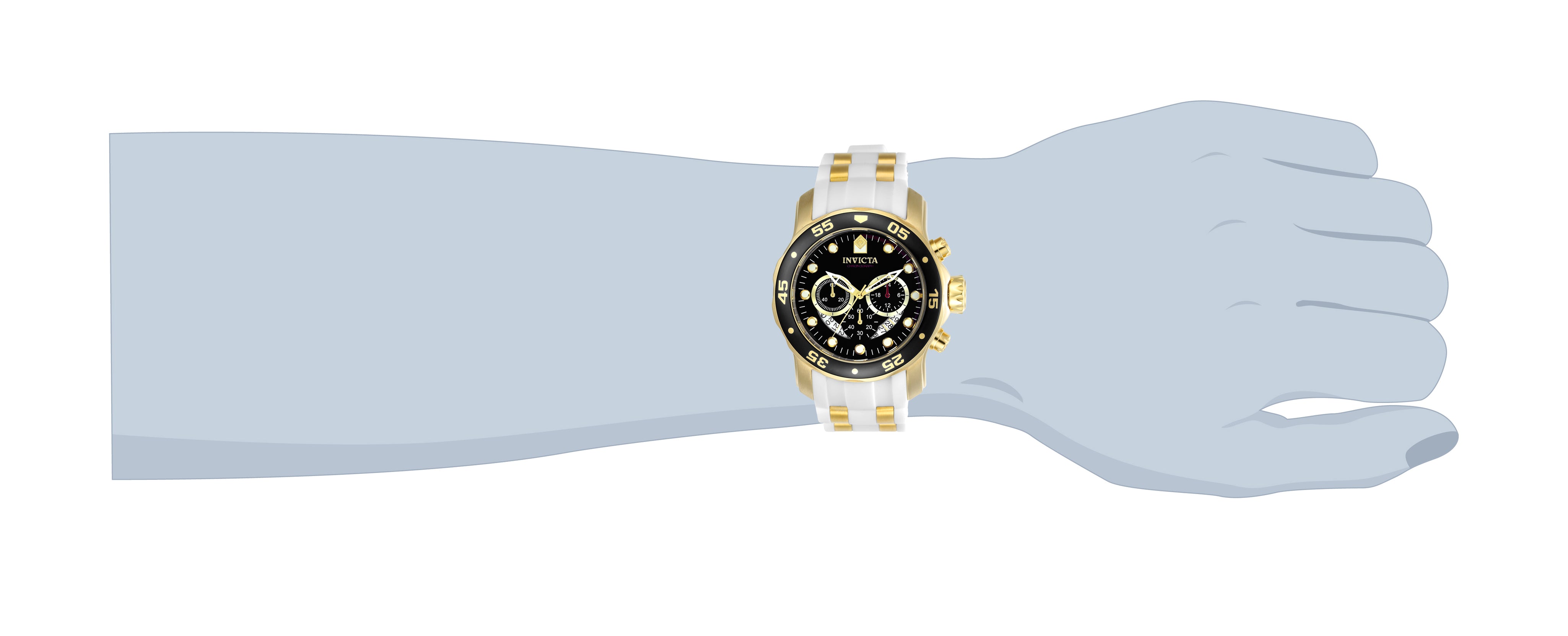 Invicta Pro Diver SCUBA Men's Watch - 48mm. Gold, White (20289)