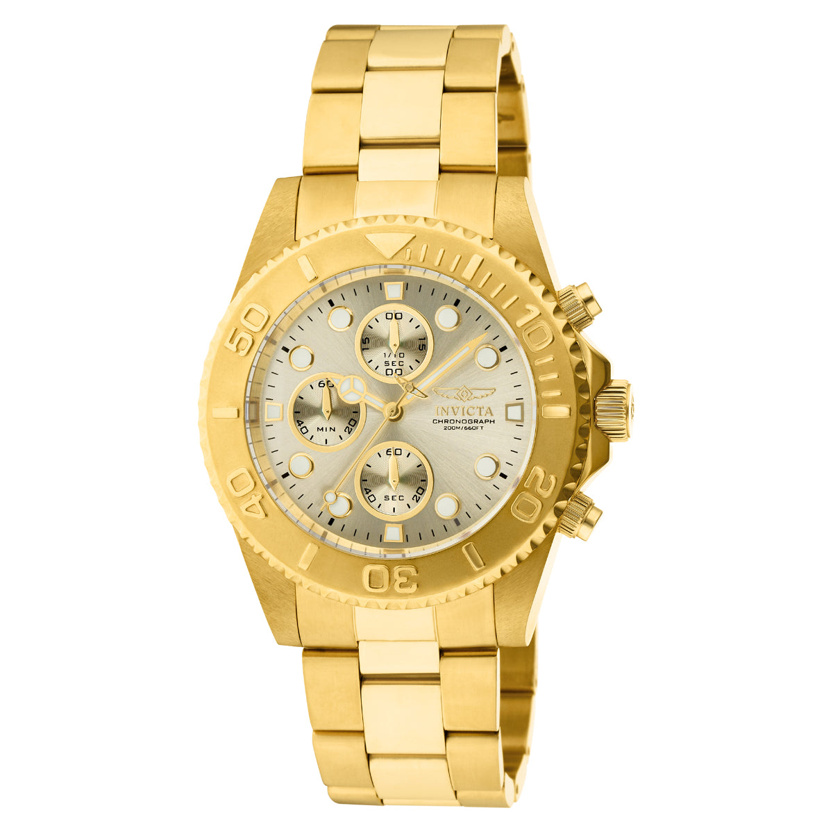 Invicta Pro Diver Men's Watch - 43.5mm, Gold (1774)
