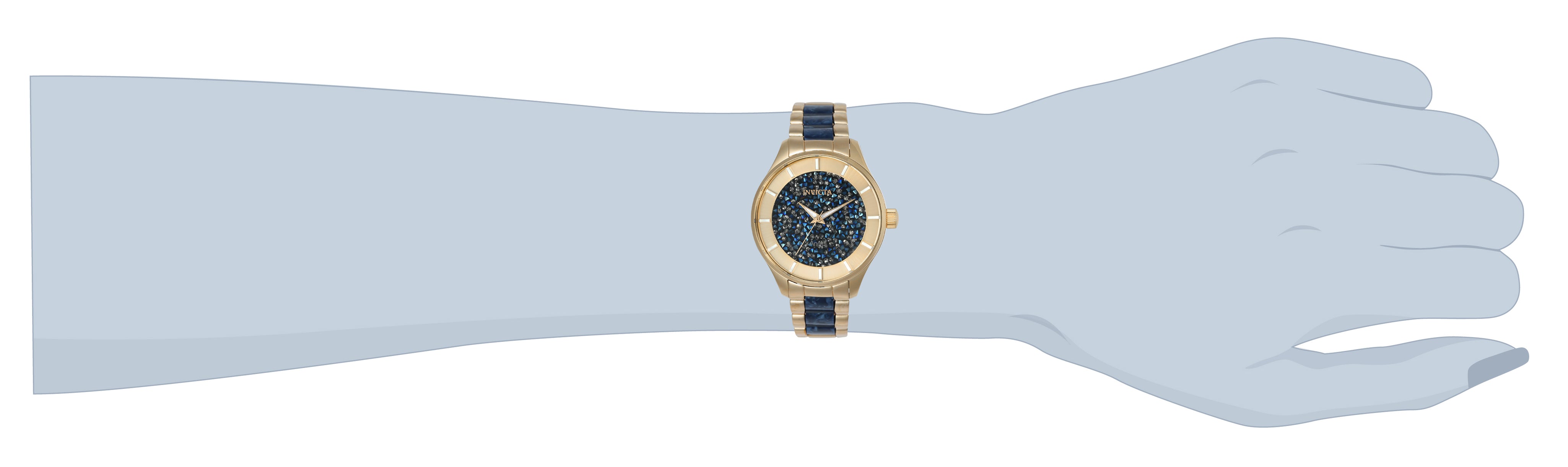Invicta Angel Lumisara Women's Watch - 40mm, Rose Gold, Blue (24662)