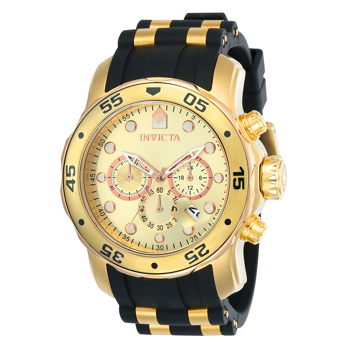Invicta Pro Diver SCUBA Men's Watch - 48mm, Gold, Black (17884)