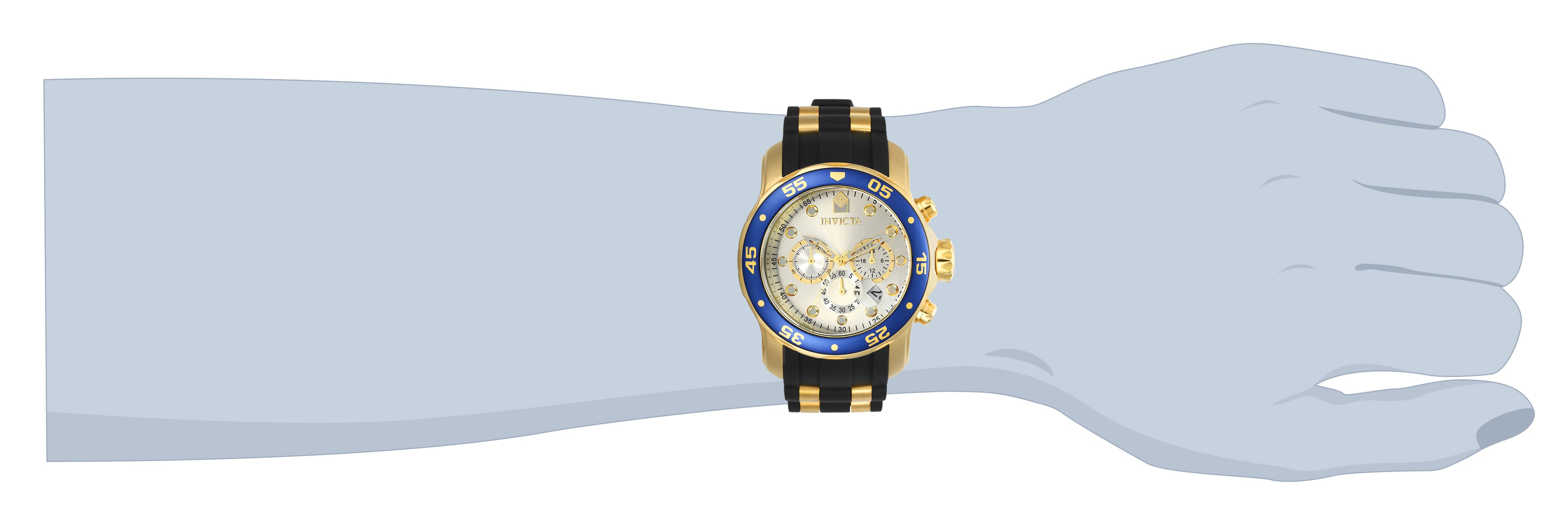 Invicta Pro Diver SCUBA Men's Watch - 48mm. Gold. Black (17880)