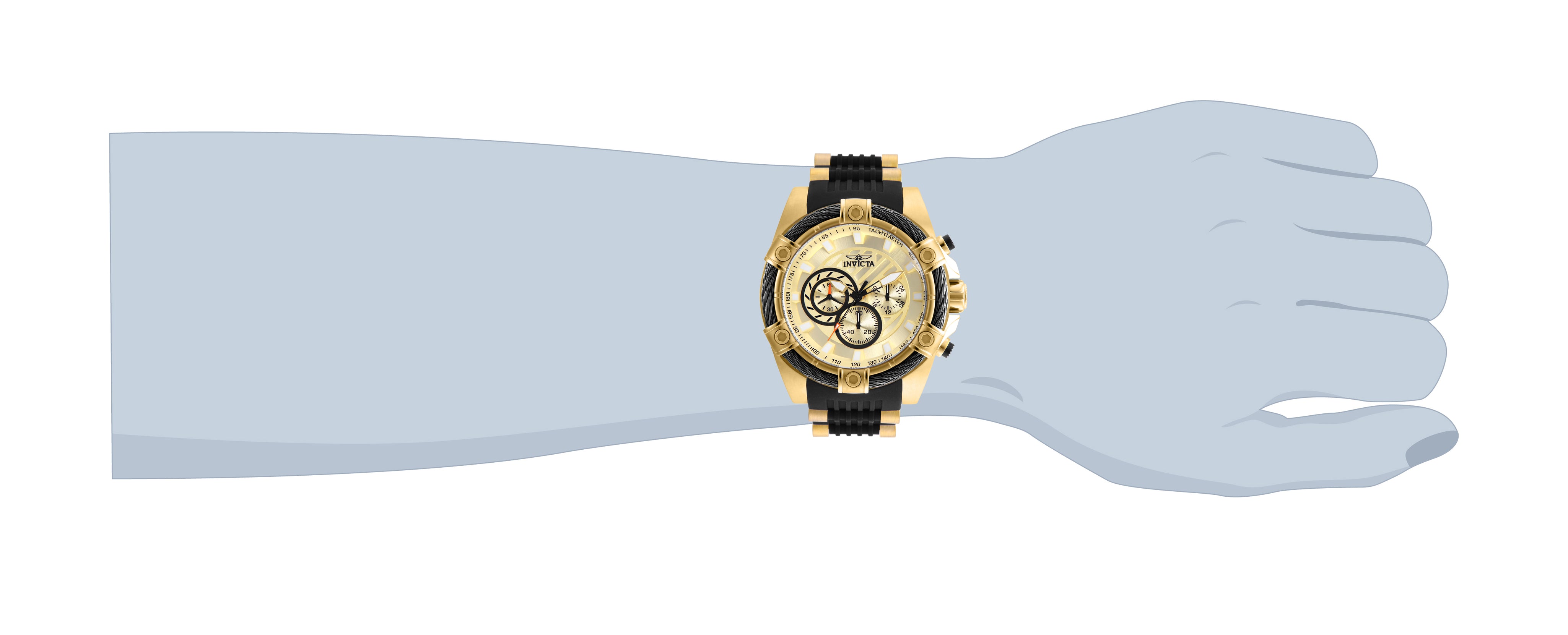 Invicta Bolt Girdex Men's Watch - 52mm. Gold, Black (25526)