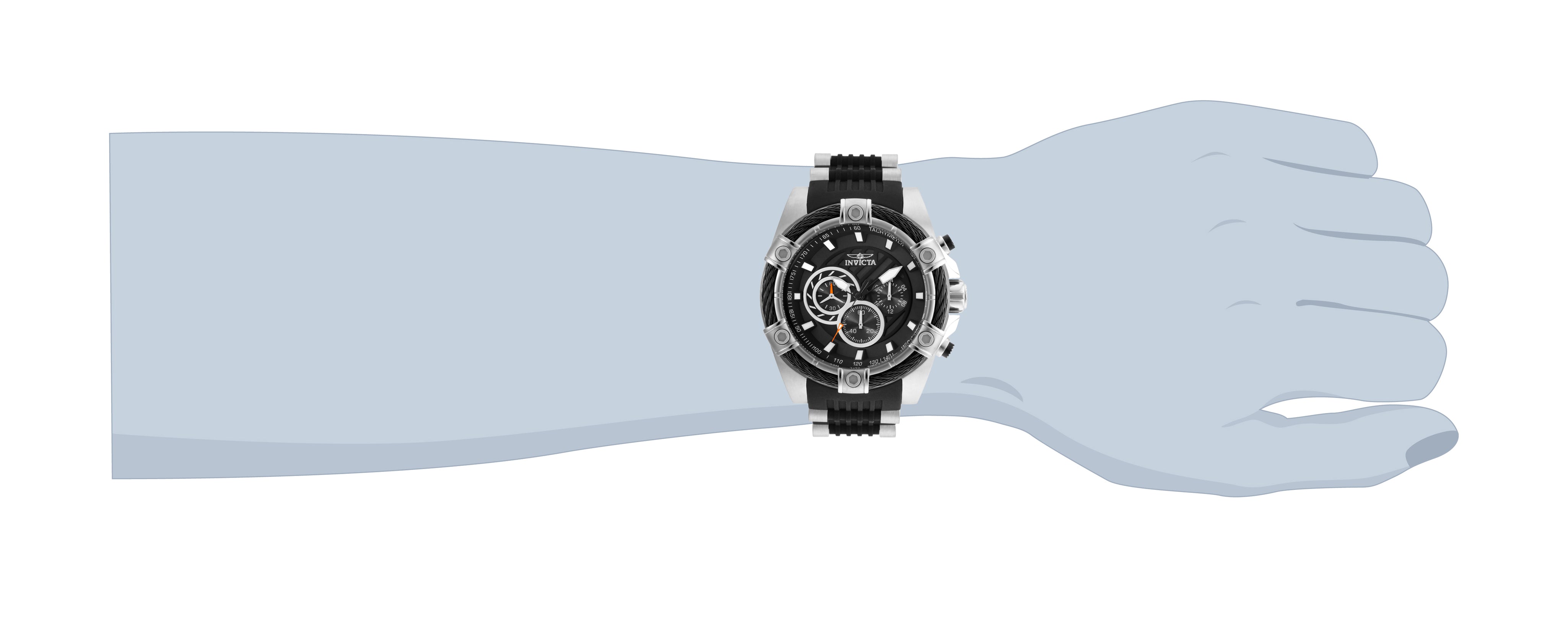 Invicta Bolt Girdex Men's Watch - 52mm. Steel, Black (25523)