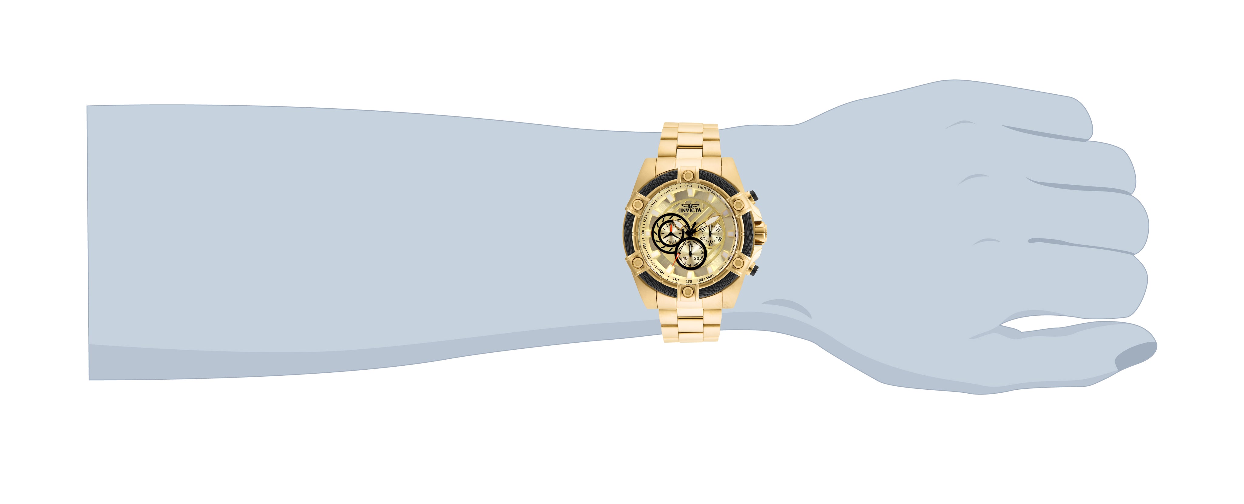 Invicta Bolt Ace Men's Watch - 52mm. Gold (25515)