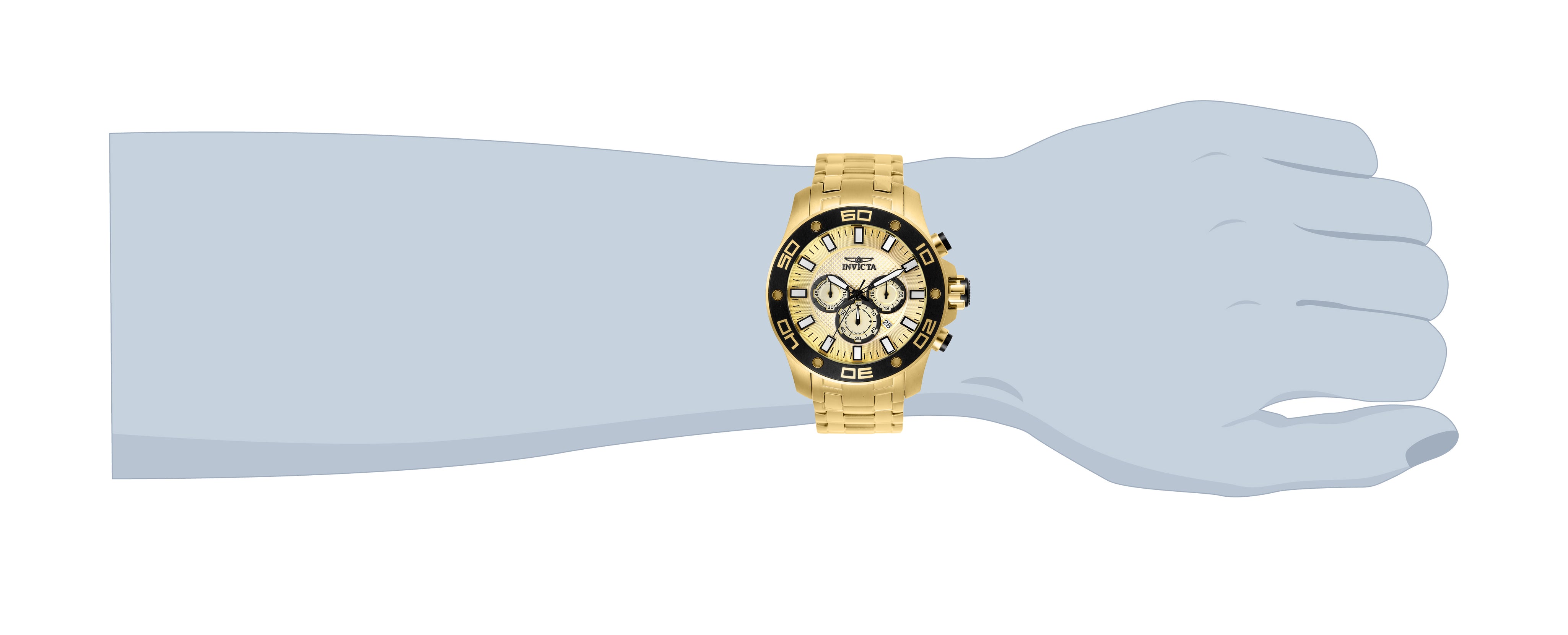 Invicta Pro Diver SCUBA Men's Watch - 50mm, Gold (26079)