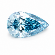 2.73 Carat Pear Fancy Vivid Blue Lab Grown Diamond VS1 Clarity IGI Certificate #606347338