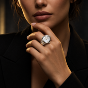 TechnoMarine Tempo Anello Ring Women's Watch w/ Mother of Pearl Dial - 18mm (TM-8926002)