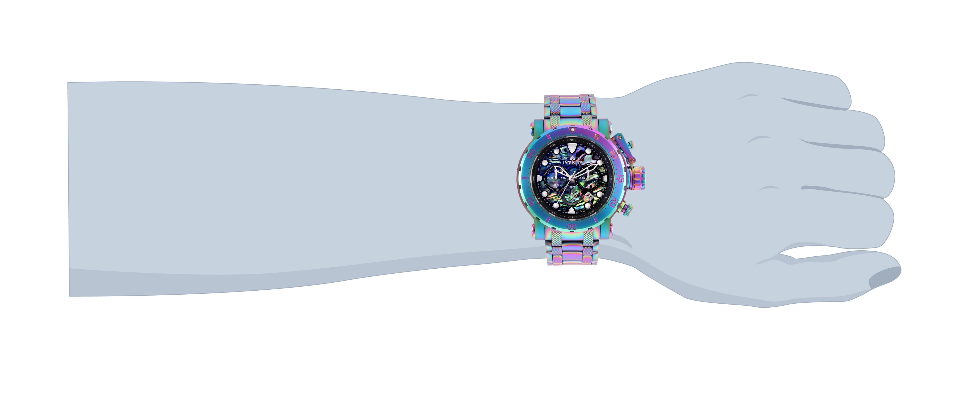 Invicta Coalition Forces Helixia Men's Watch w/ Abalone Dial - 52mm, Iridescent (26507)