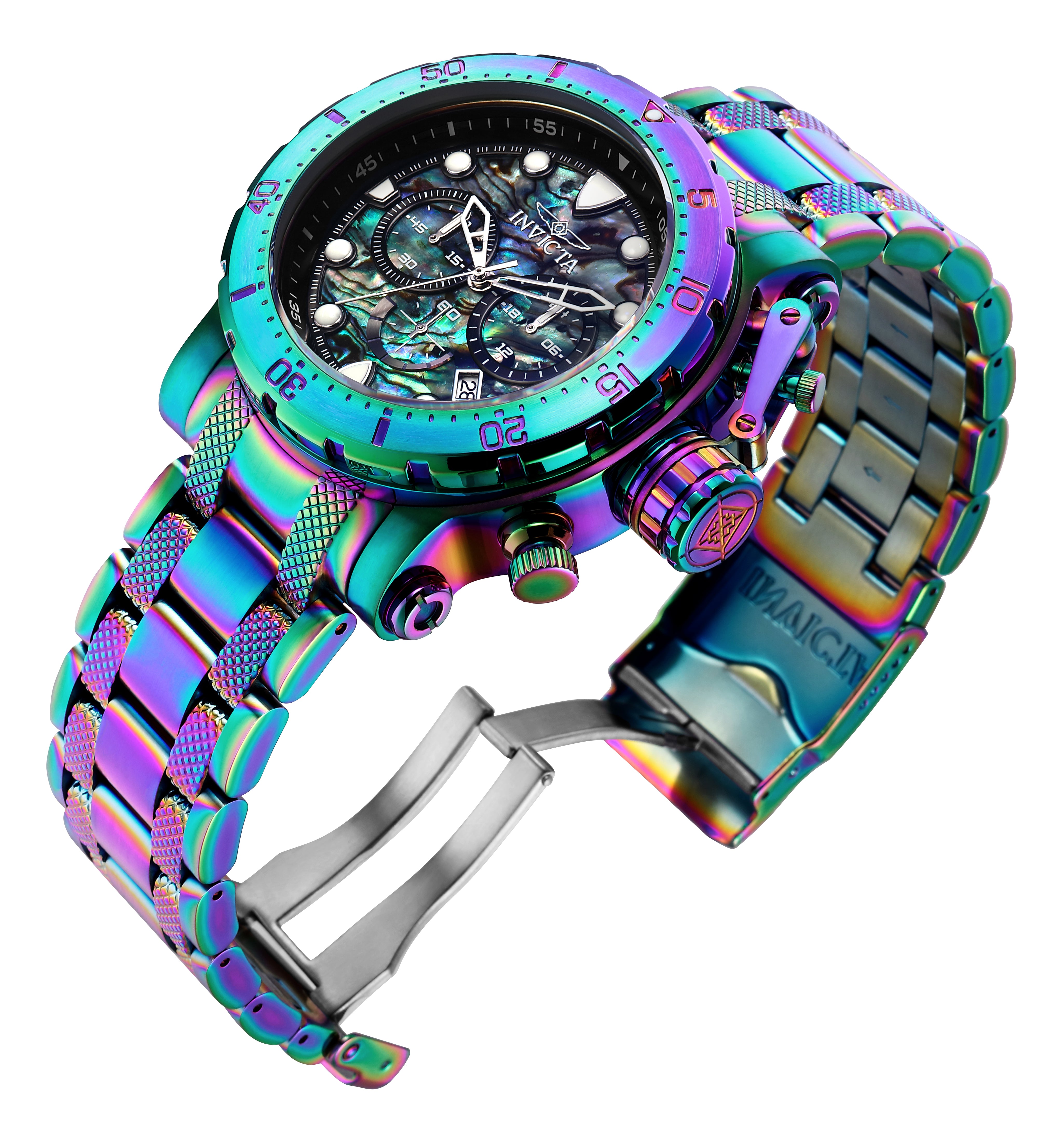 Invicta Coalition Forces Helixia Men's Watch w/ Abalone Dial - 52mm, Iridescent (26507)