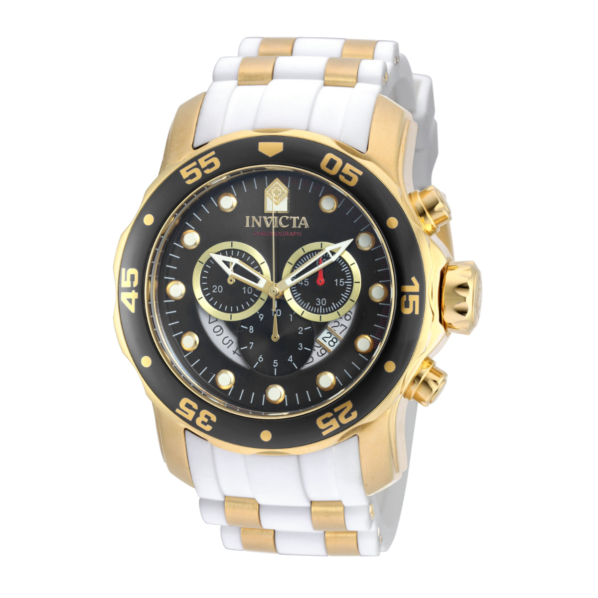 Open Box Invicta Pro Diver SCUBA Men's Watch - 48mm. Gold, White (AIC-20289)