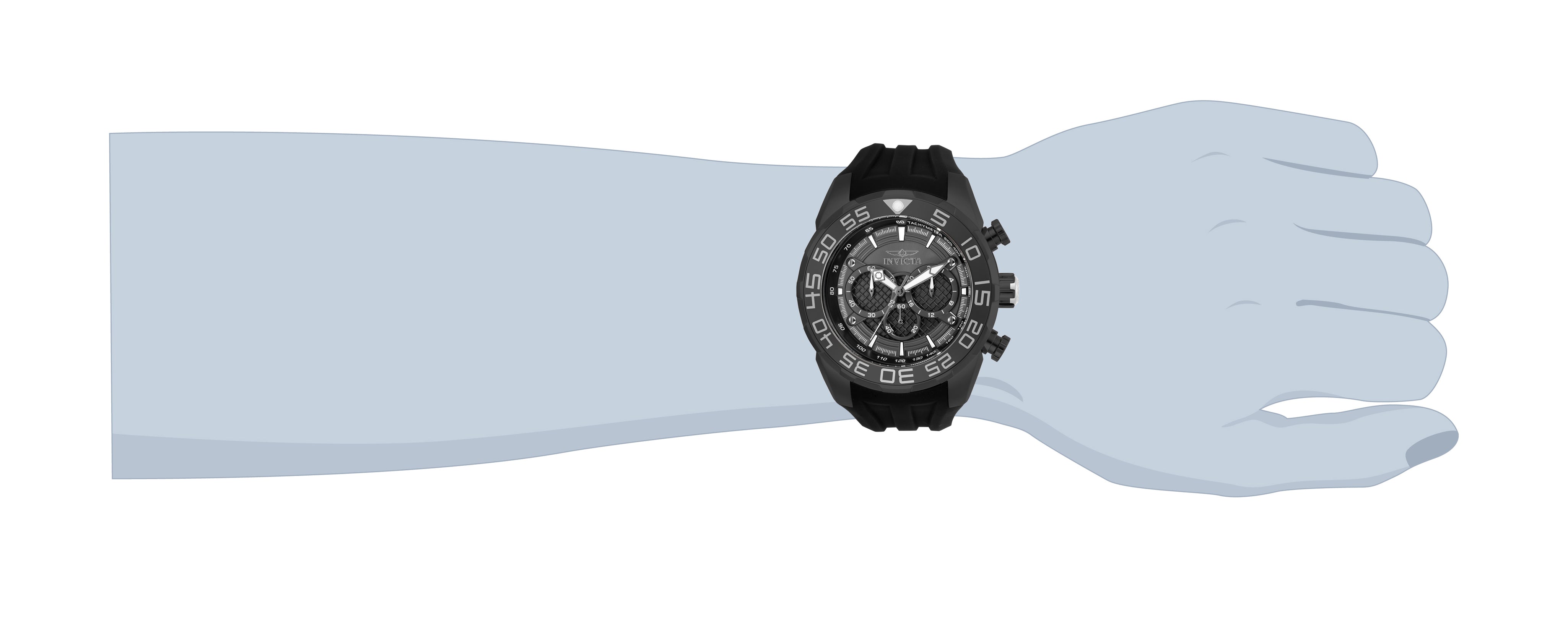 Invicta Speedway SCUBA Typhoon Men's Watch - 50mm. Black (26308)