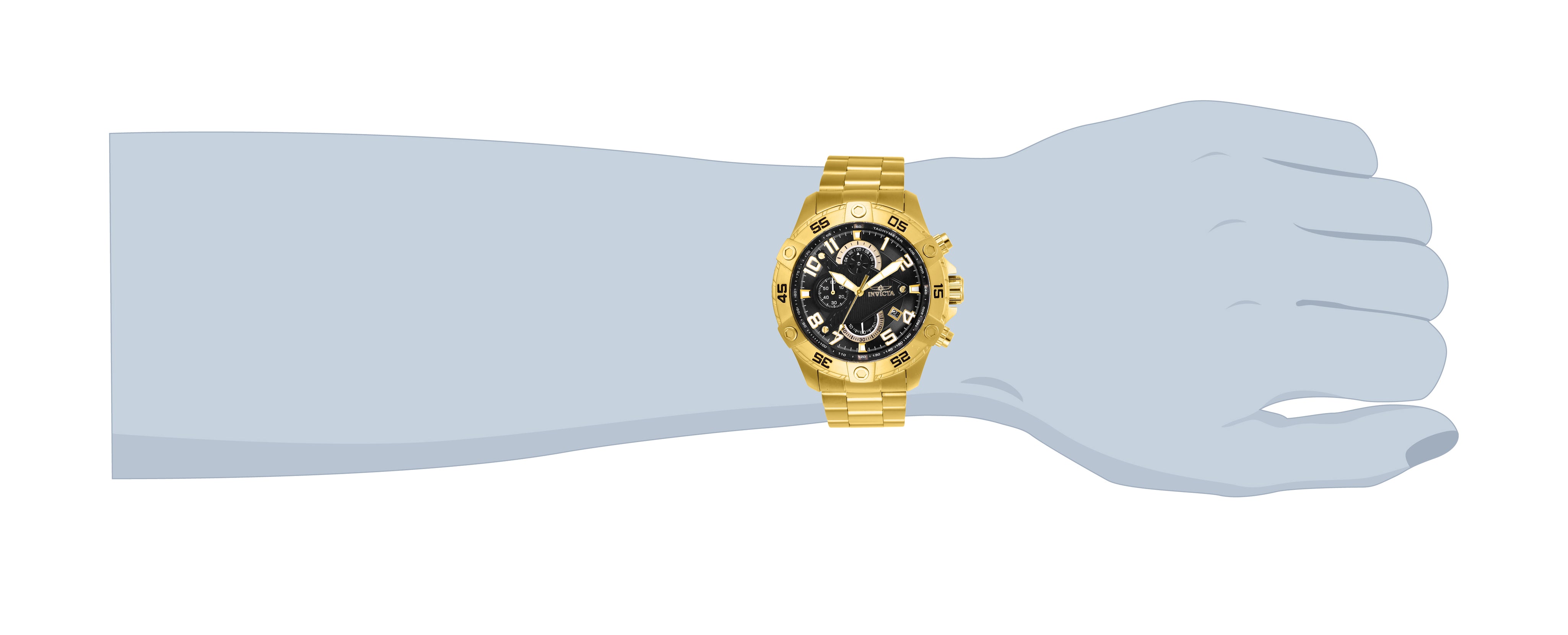 Invicta S1 Rally SCUBA Men's Watch - 48mm, Gold (26097)