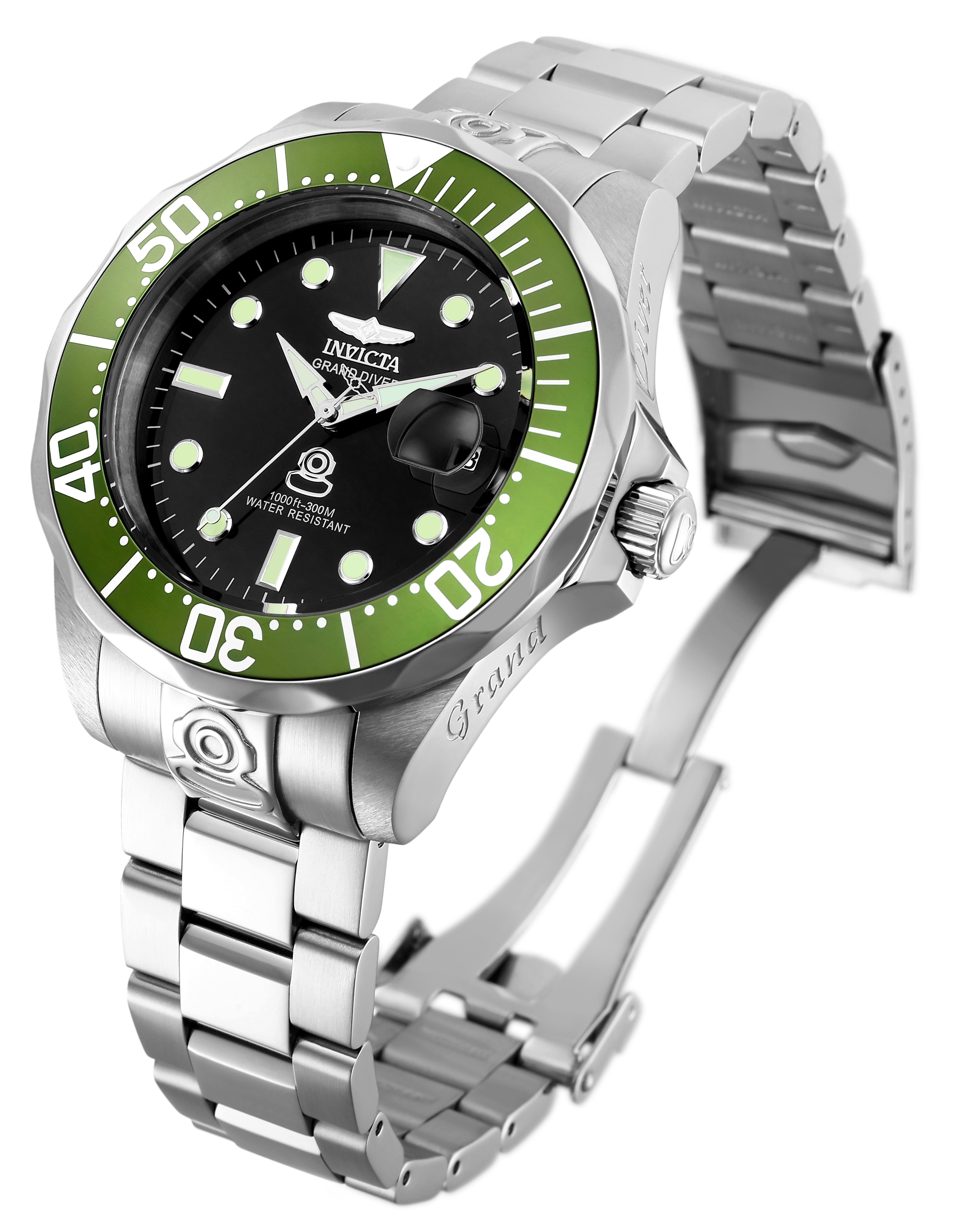 Invicta Grand Diver Deep Garrison Automatic Men's Watch - 47mm. Steel (3047)