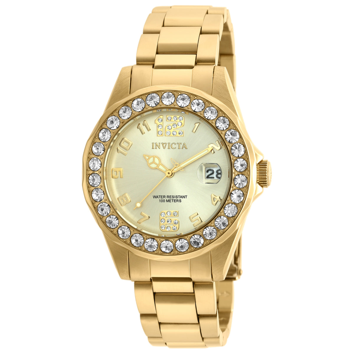 Invicta Pro Diver Women's Watch - 38mm, Gold (21397)