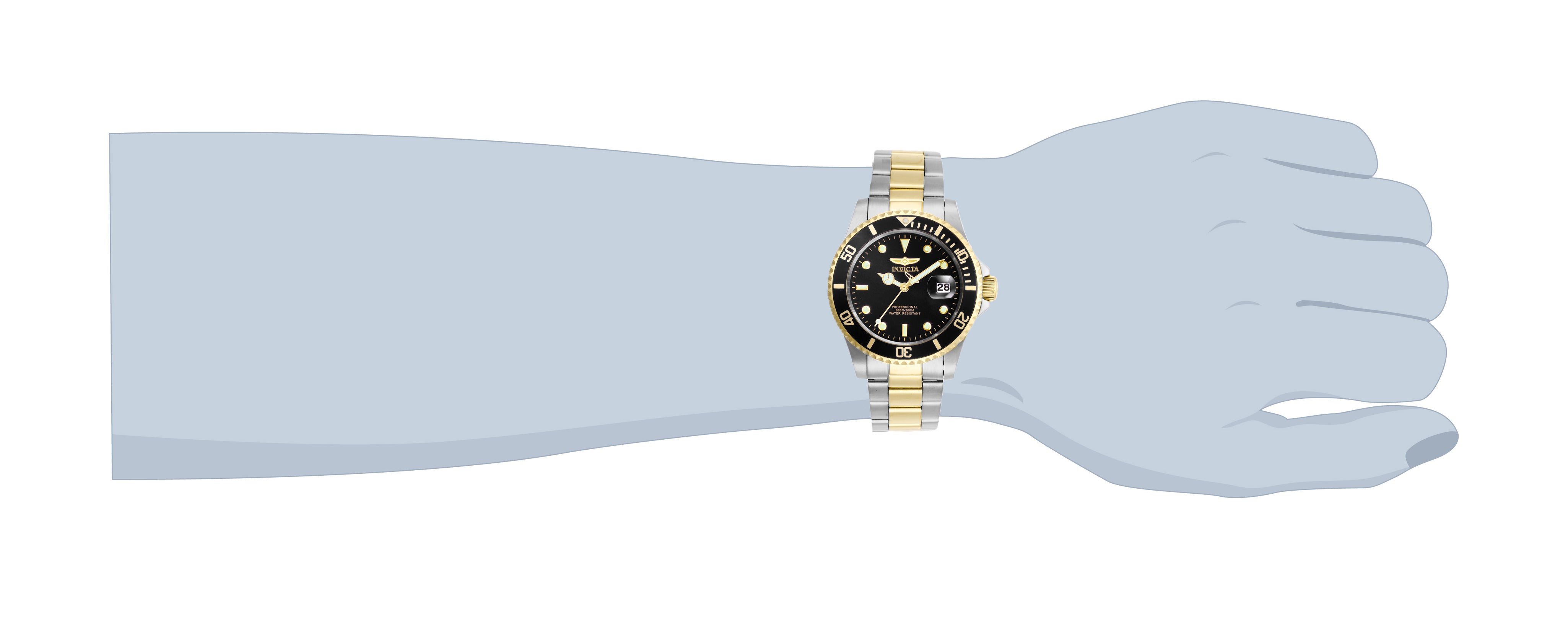 Invicta Pro Diver Coastpath Men's Watch - 40mm. Steel, Gold (26973)