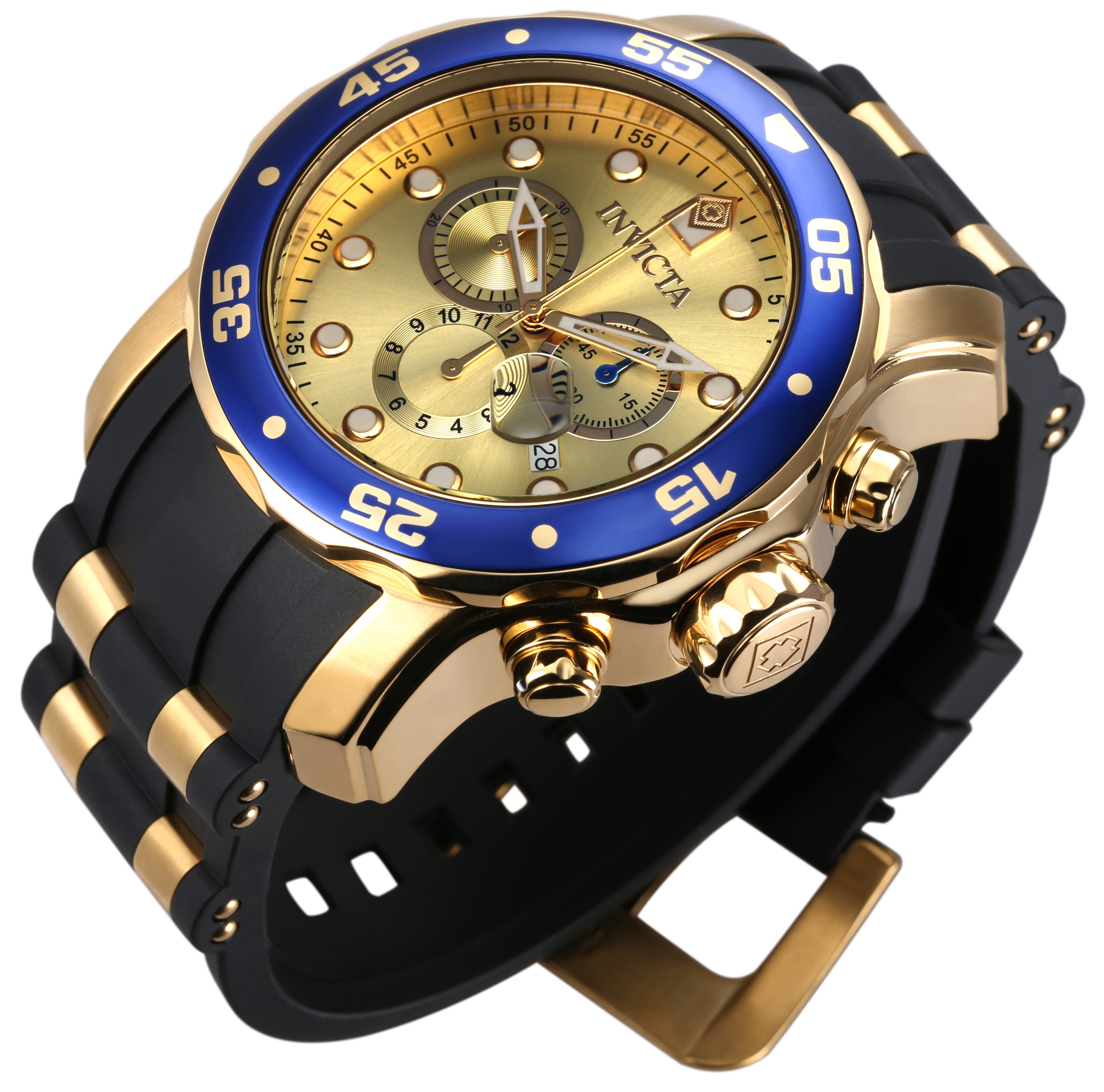 Invicta Pro Diver SCUBA Men's Watch - 48mm. Gold. Black (17881)