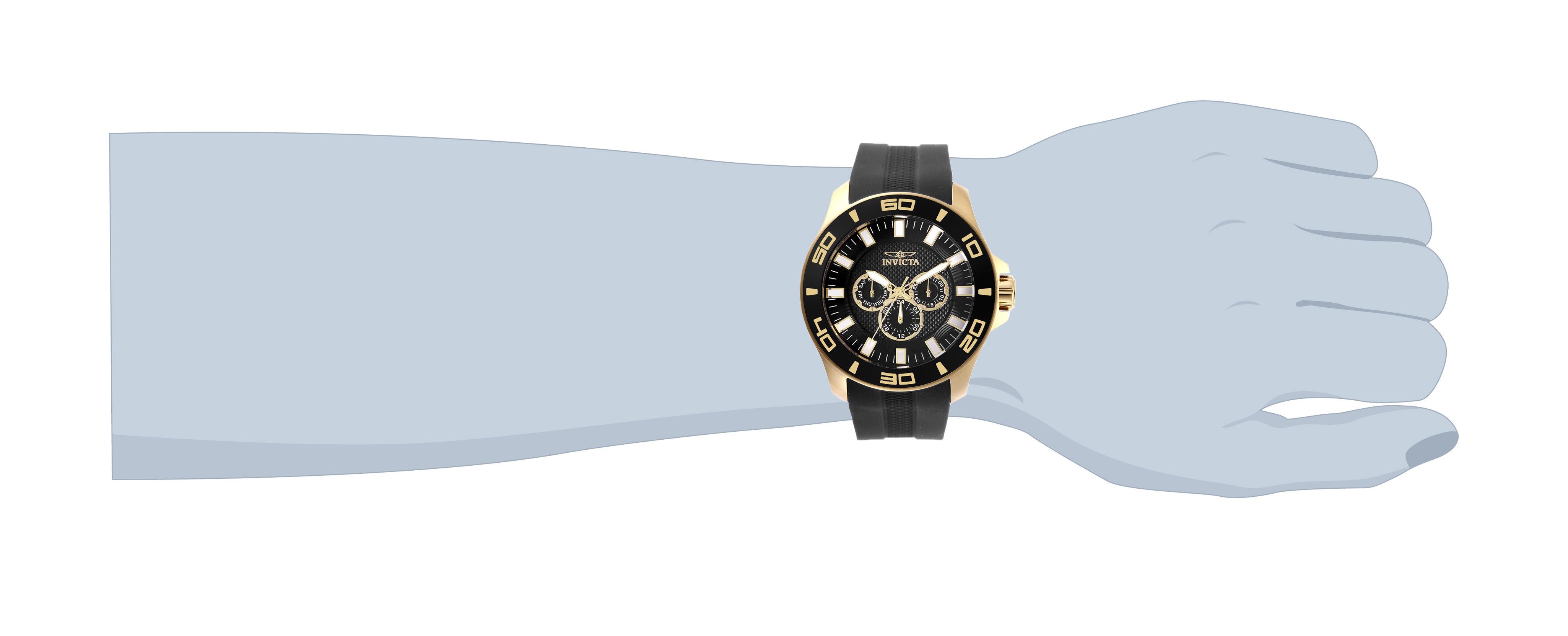 Invicta Pro Diver Impact Men's Watch - 50mm. Black (28001)