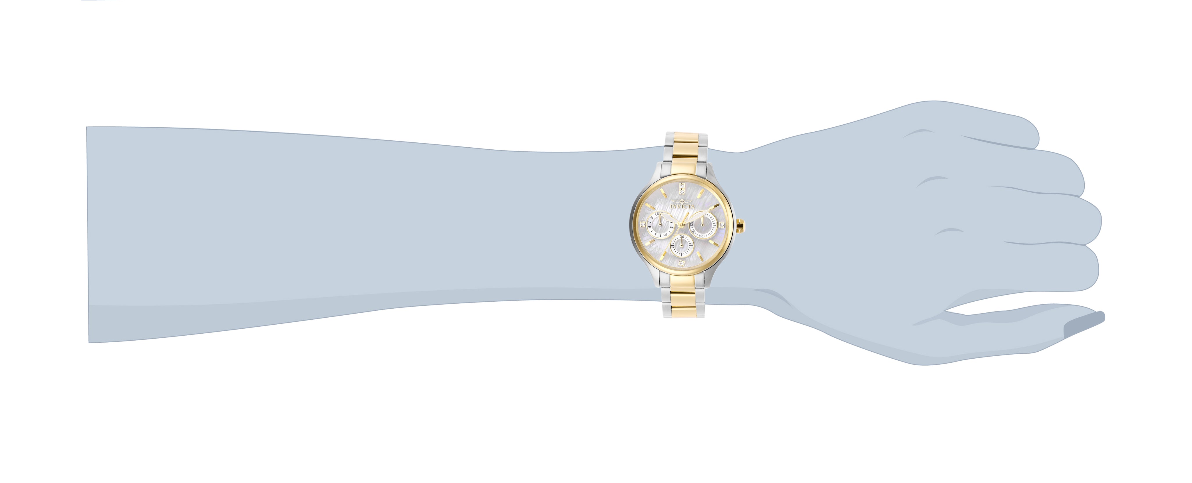 Invicta Angel Lumamode Women's Watch w/ Mother of Pearl Dial - 38mm, Steel, Gold (28655)