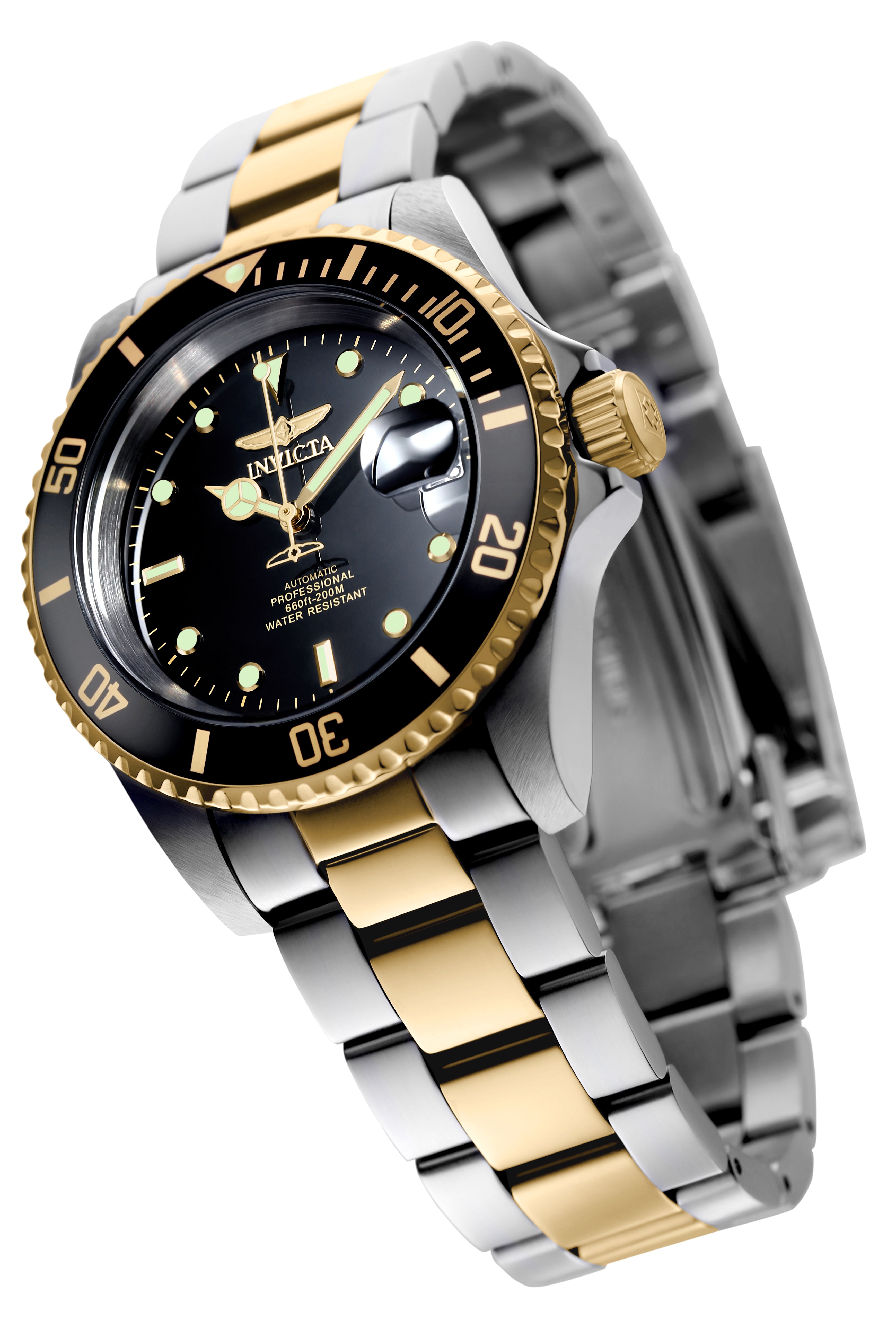 Invicta Pro Diver Navarch Coin-Edge Automatic Men's Watch - 40mm. Steel, Gold (8927OB)