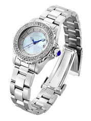 Invicta Angel Swiss Ronda 585 Caliber Women's Watch w/ Mother of Pearl Dial - 30mm, Steel (28442)