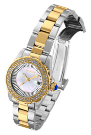 Invicta Angel Swiss Ronda 585 Caliber Women's Watch w/ Mother of Pearl Dial - 30mm, Steel, Gold (28443)