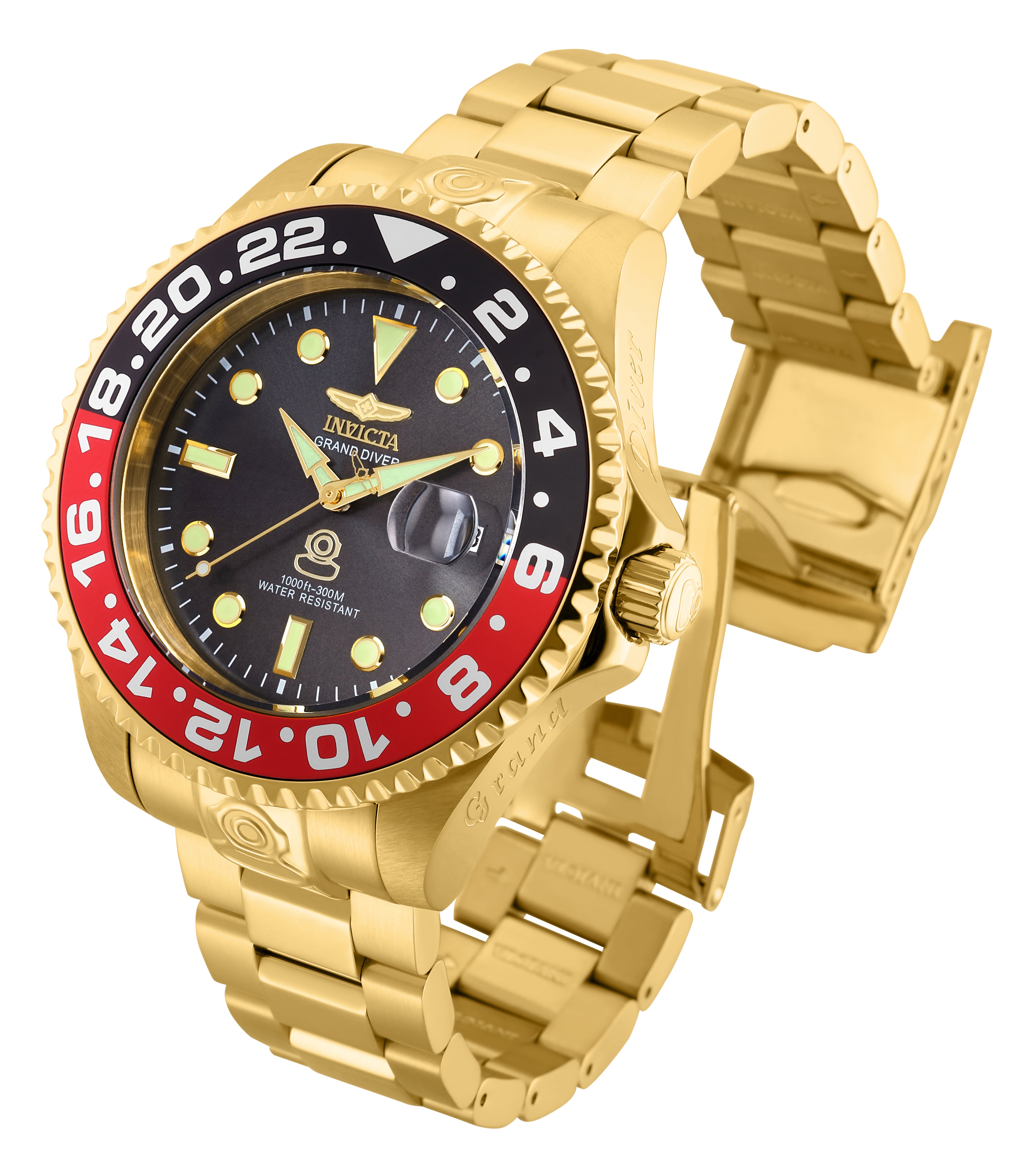 Invicta Grand Diver Navalia Automatic Men's Watch - 47mm, Gold (27970)