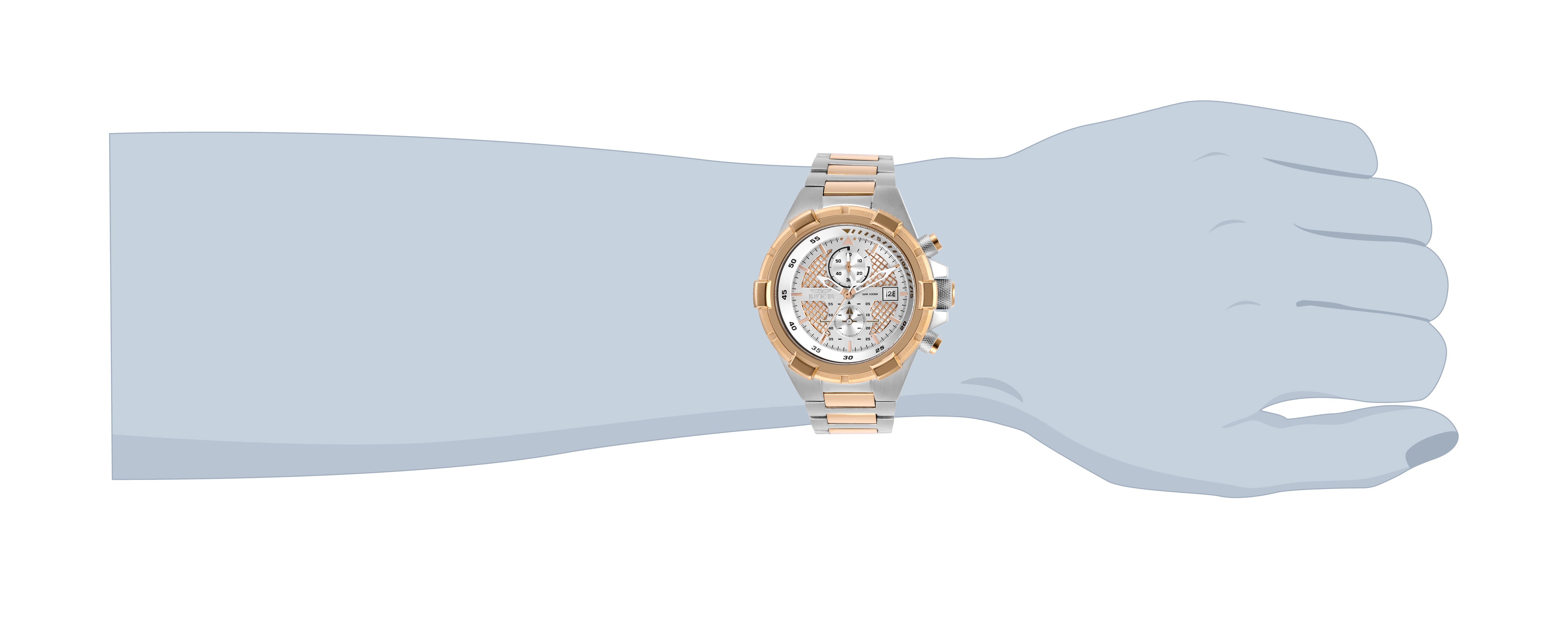 Invicta Aviator Falcon Men's Watch - 50.5mm. Steel. Rose Gold (28118)